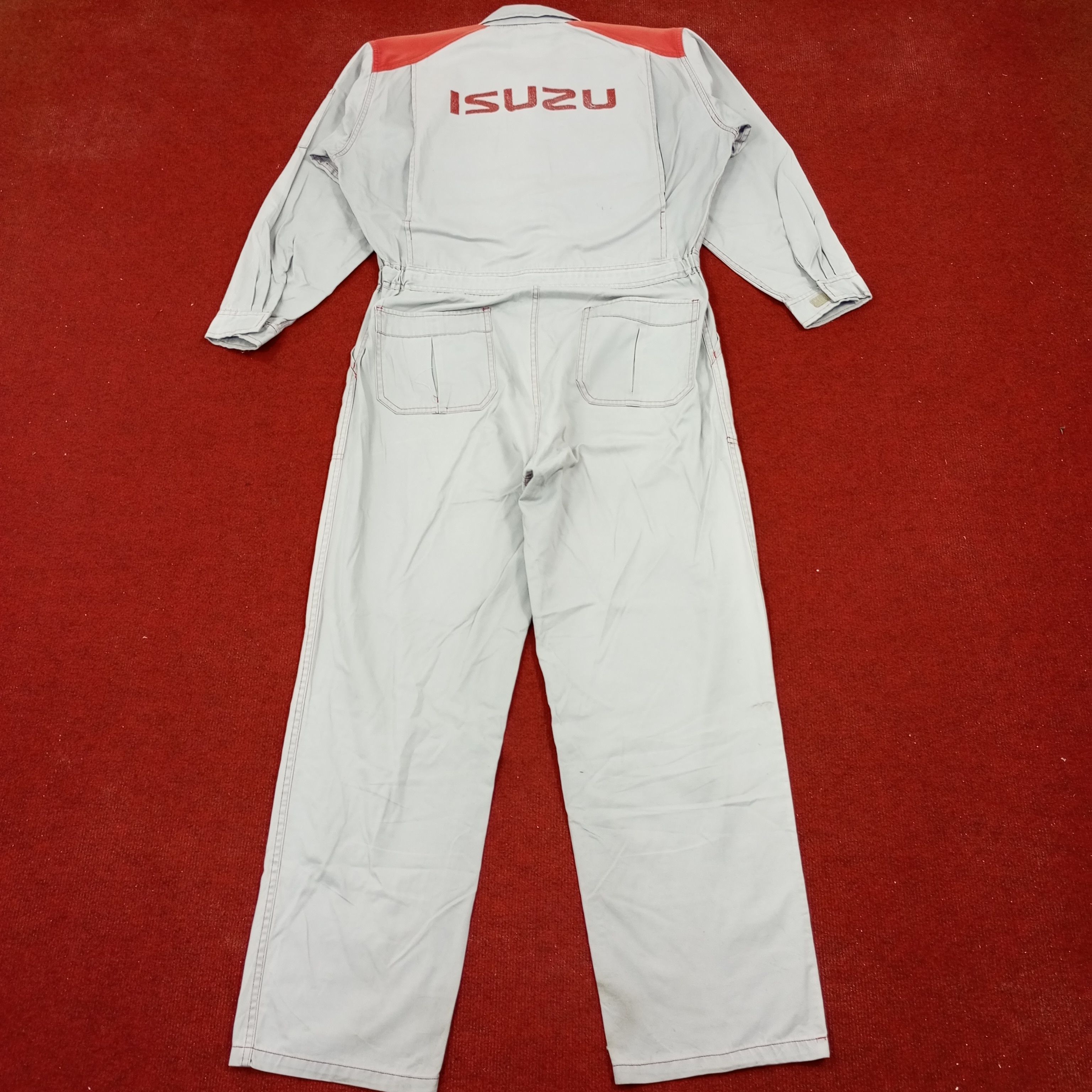 Japanese Brand × Vintage Isuzu Japanese Motorsports Coverall Jacket Size US L / EU 52-54 / 3 - 1 Thumbnail