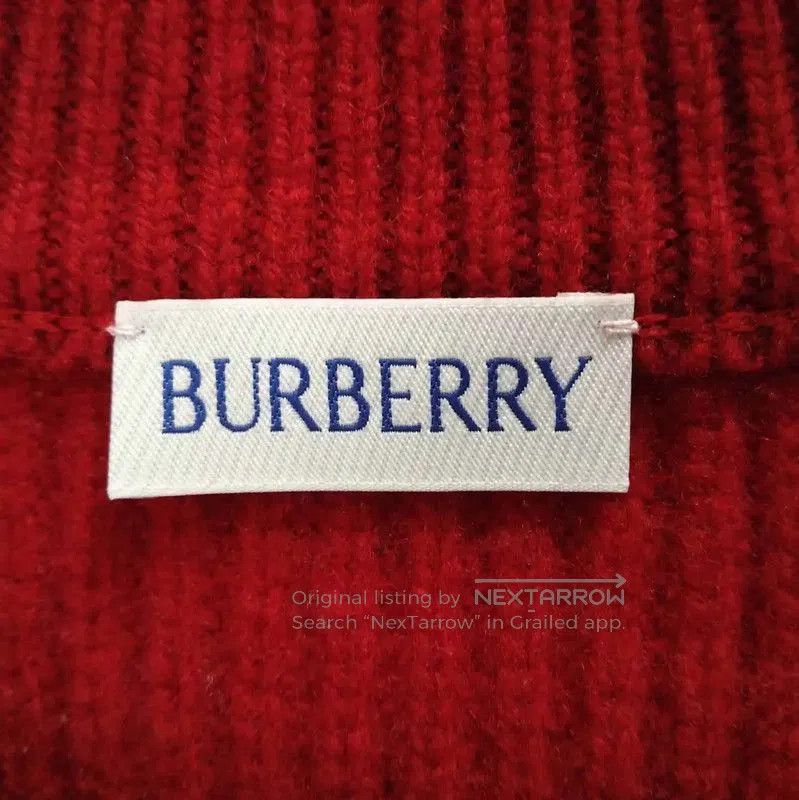 Burberry Burberry Red Wool Cardigan for Women. Size L / US 10 / IT 46 - 3 Thumbnail
