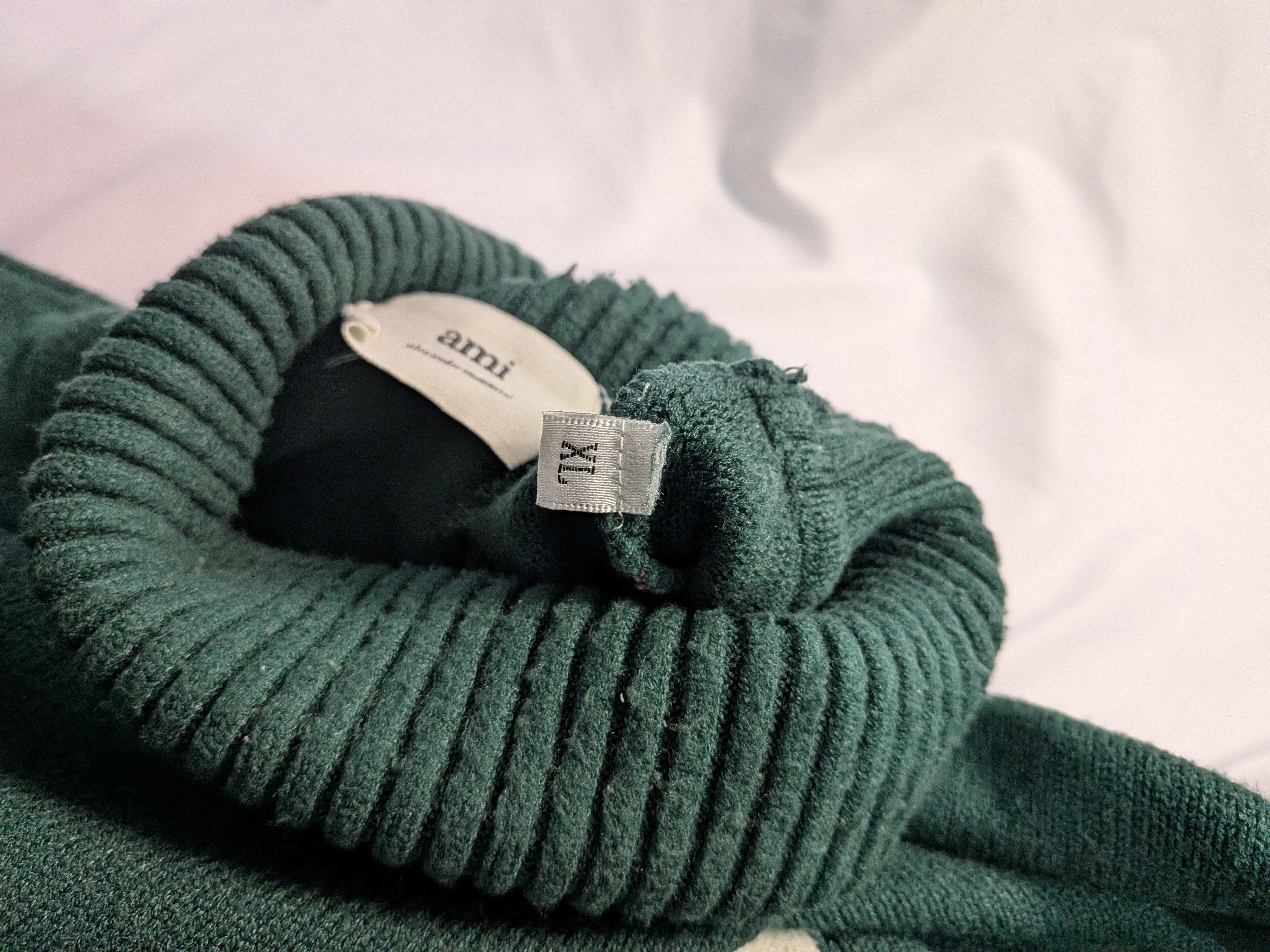 AMI Ami Paris Ami de Coeur Oversized Turtleneck Sweater Green XL Size US XL / EU 56 / 4 - 9 Thumbnail