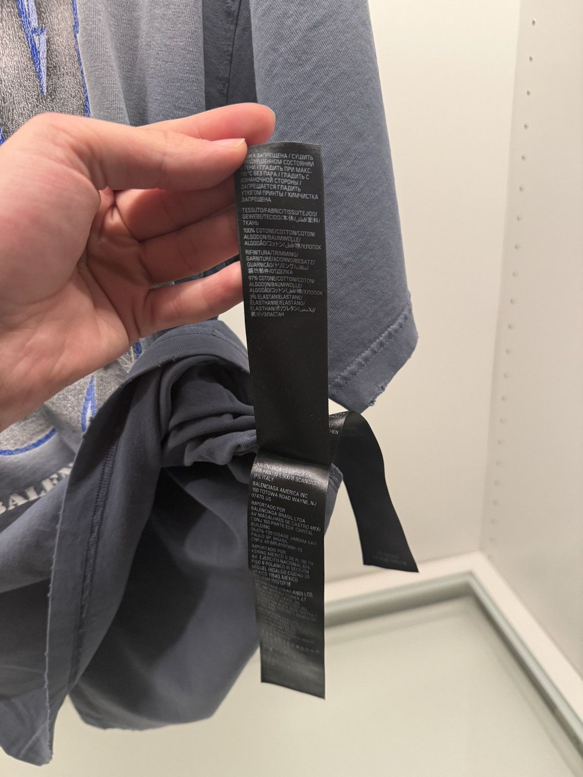 Balenciaga Balenciaga see new buy now blue faded distressed T-Shirt Size US S / EU 44-46 / 1 - 9 Thumbnail