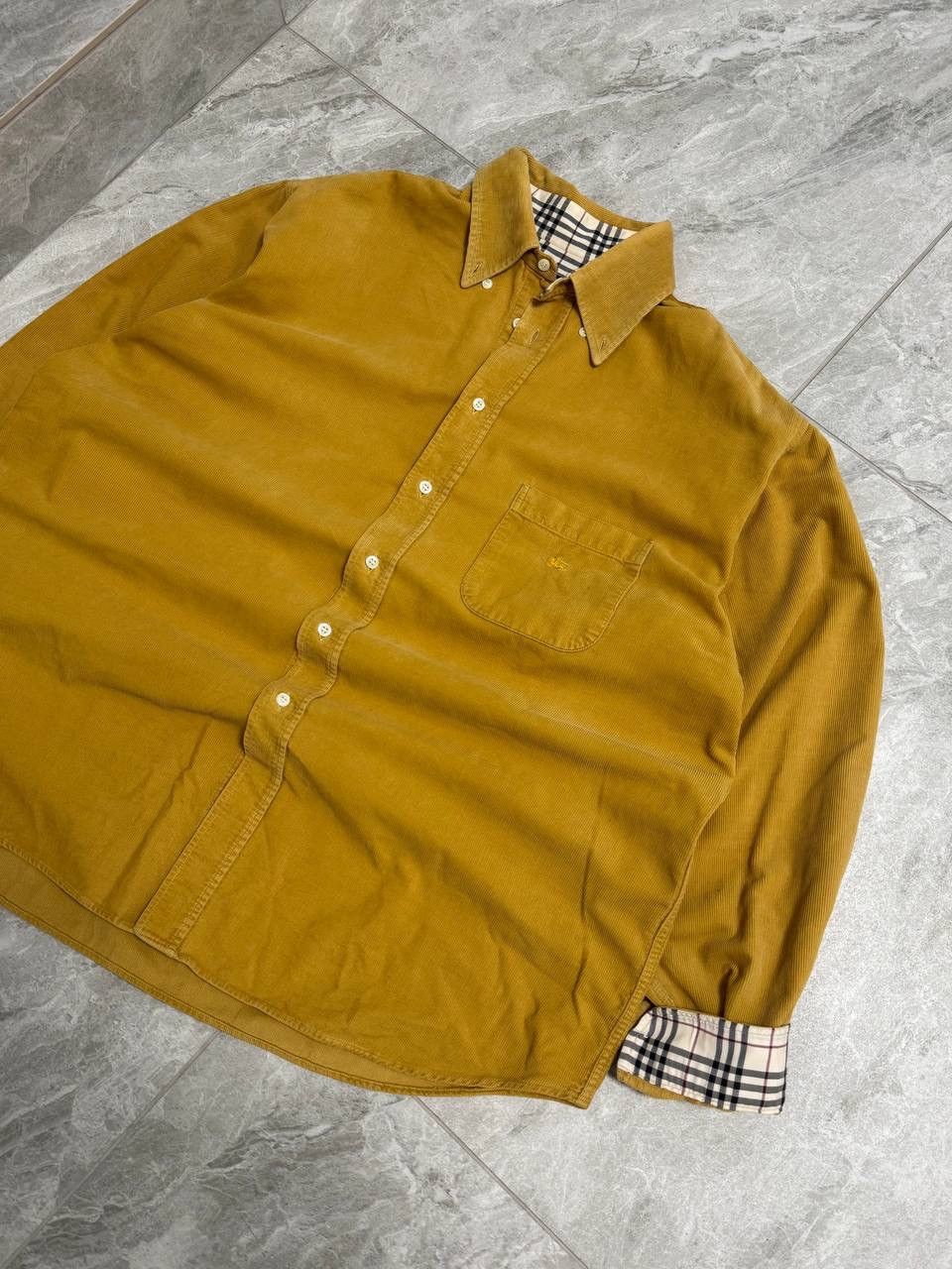 Burberry Burberry Corduroy Button Up Shirt Size US L / EU 52-54 / 3 - 2 Thumbnail