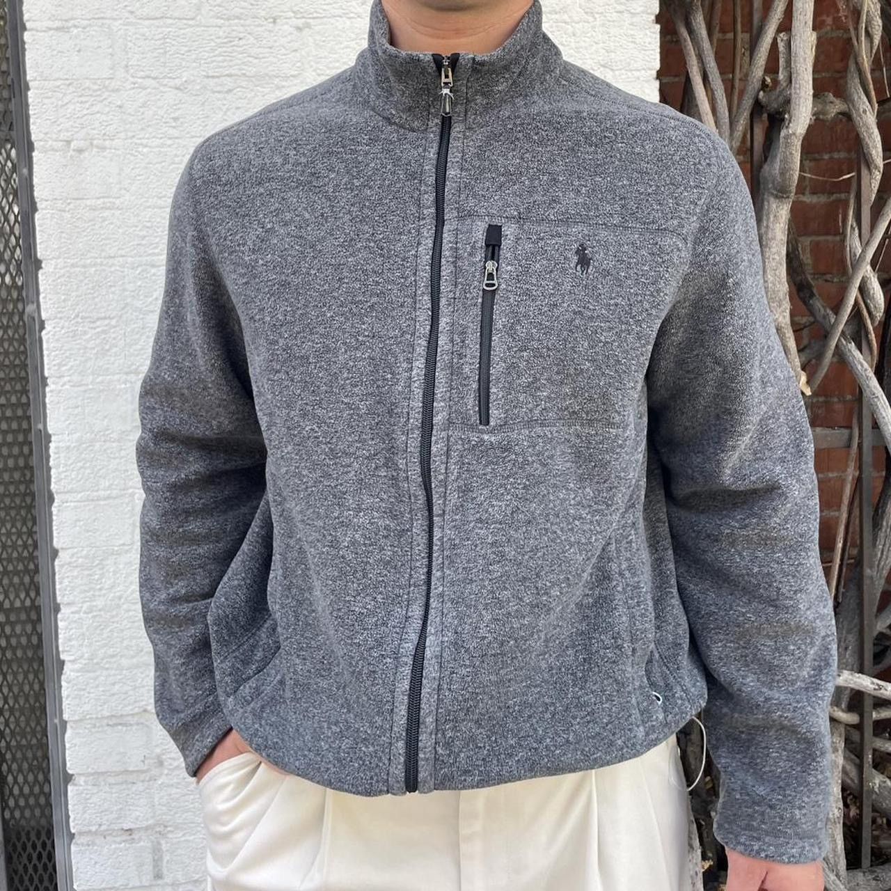 Polo Ralph Lauren Grey Polo Ralph Lauren preformance full zip fleece sz L men Size US L / EU 52-54 / 3 - 2 Thumbnail
