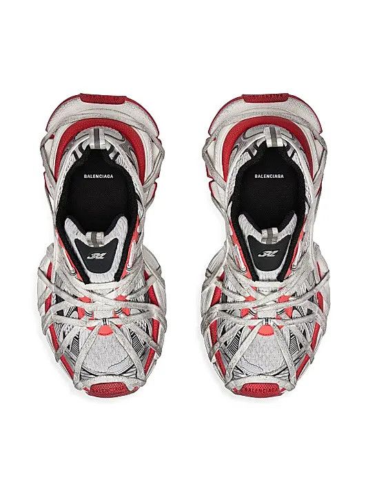 Balenciaga o1s1wg110126 3XL Extreme Lace Sneakers Fit in Multicolor Size US 12 / EU 45 - 5 Thumbnail