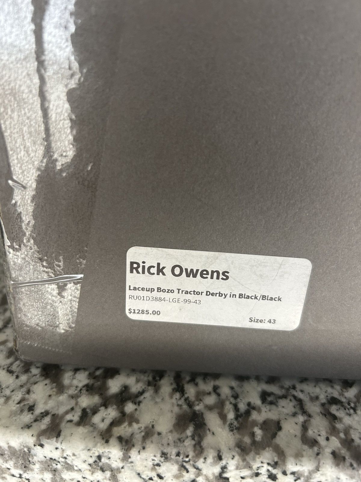Rick Owens RICK OWENS LACEUP BOZO TRACTOR DERBY Size US 10 / EU 43 - 12 Thumbnail