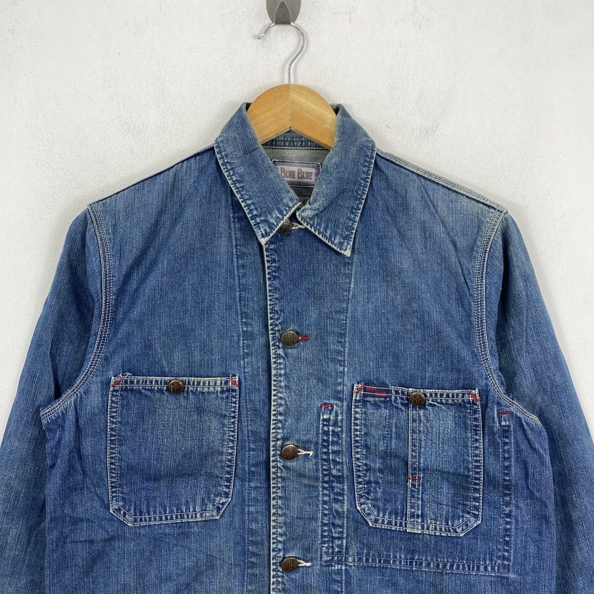 Blue Blue Japan Blue Blue Japan Vintage 90s Indigo Denim Chore Jacket L Size US L / EU 52-54 / 3 - 3 Thumbnail