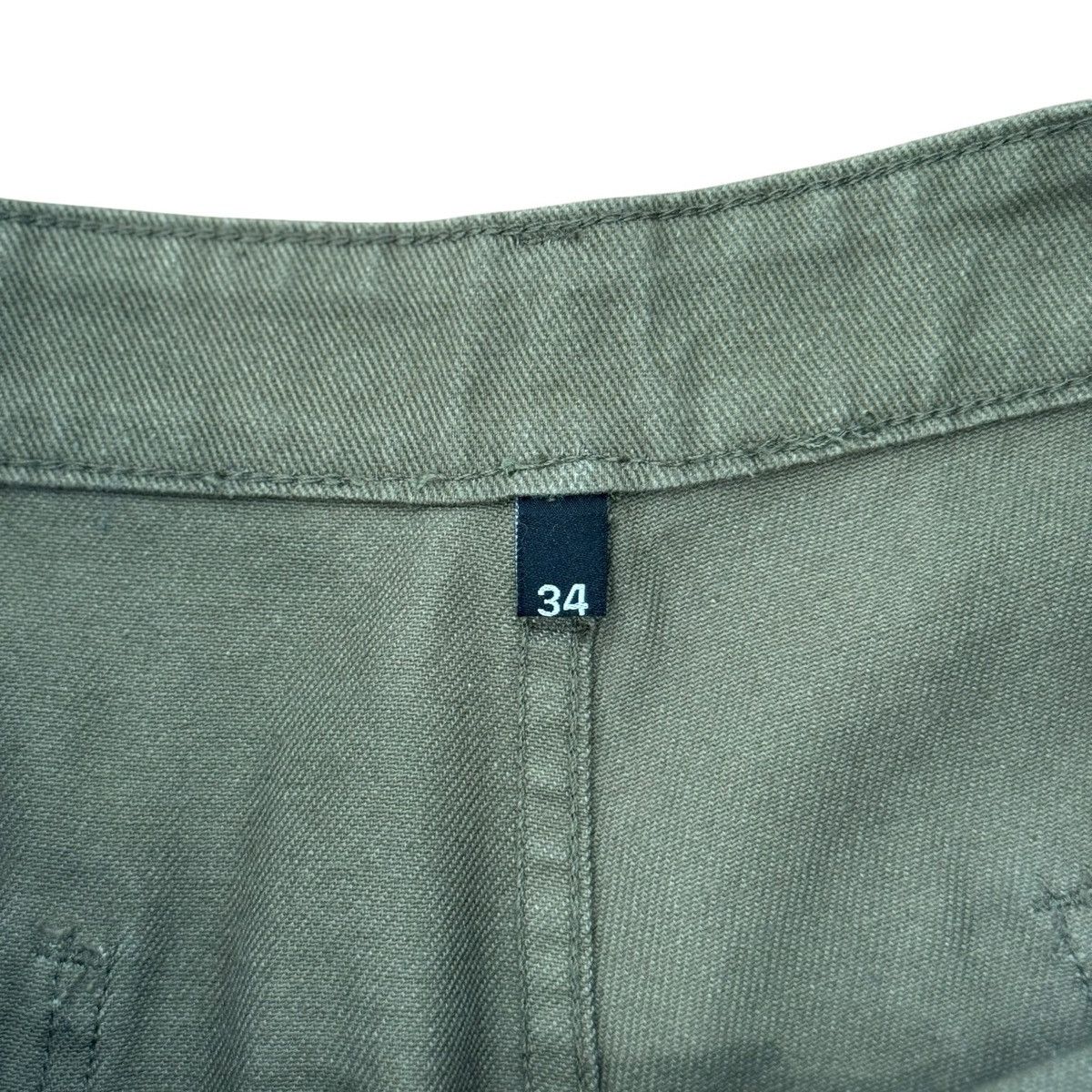 74 Is War 74 Is War Green Olive Carpenter Denim Pants Size US 34 / EU 50 - 5 Thumbnail