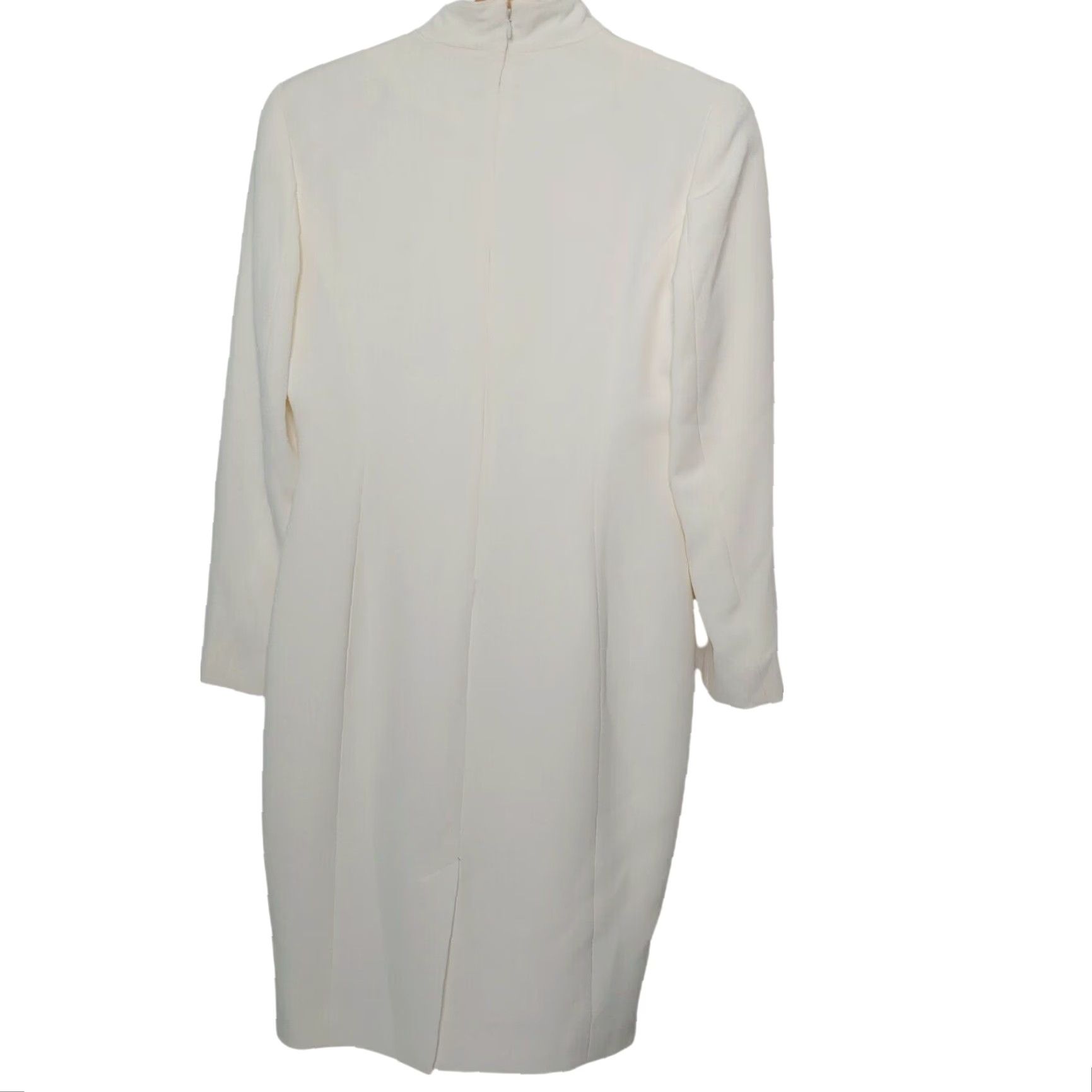 Insight VINTAGE PSI Night Western Dress Shirt Dress Ivory 10 Studded USA Women's Night Western Wear Dress Size L / US 10 / IT 46 - 4 Thumbnail