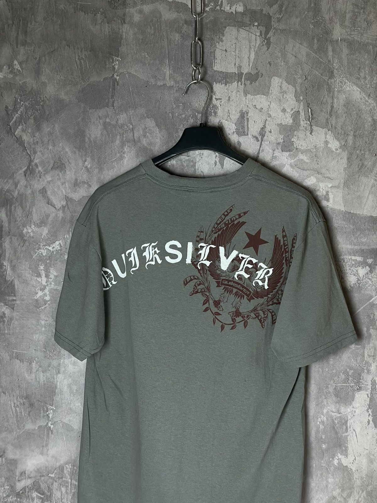 Quicksilver × Quiksilver × Vintage Vintage QUIKSILVER PUNK PRINT T shirt Graphic surf teeY2K Size US S / EU 44-46 / 1 - 2 Thumbnail