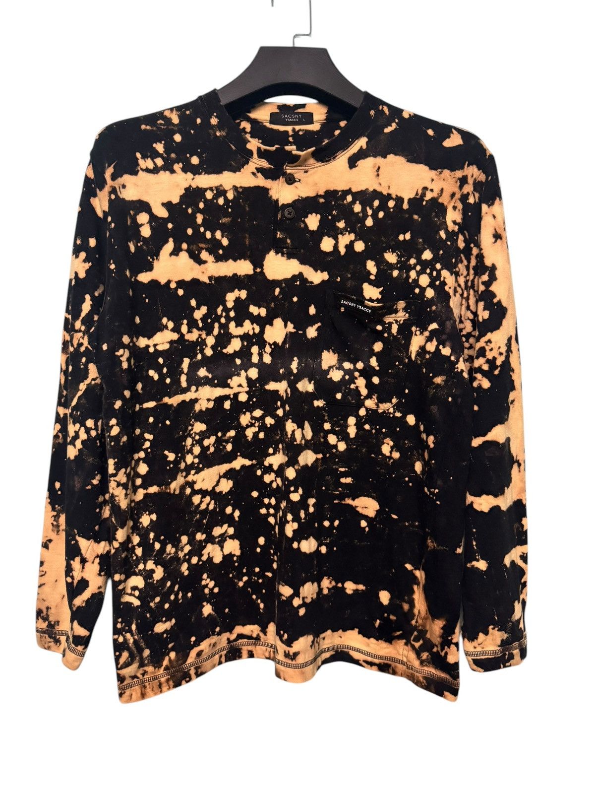 Yohji Yamamoto 💥 YOHJI YAMAMOTO SACSNY Y’SACCS ACID WASH L/S SHIRT Size US L / EU 52-54 / 3 - 1 Thumbnail