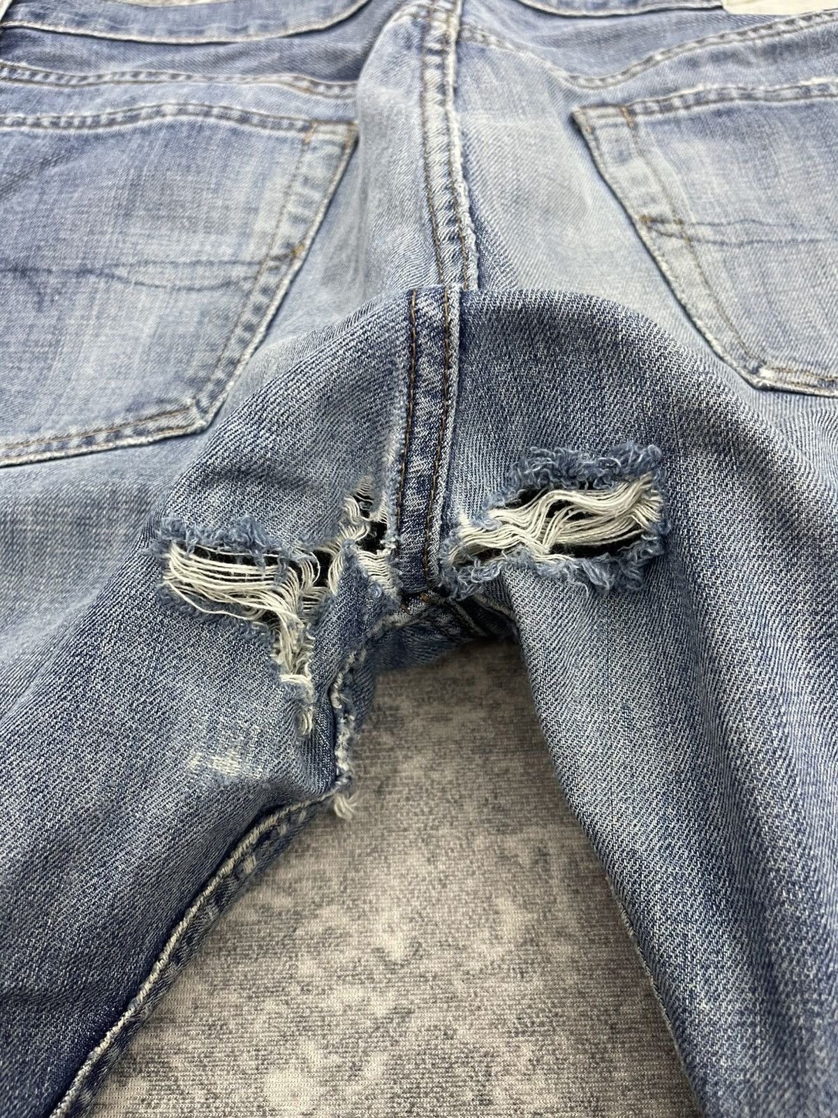 RRL Ralph Lauren Vintage Polo Ralph Lauren Baggy Distressed Denim Size US 36 / EU 52 - 20 Thumbnail