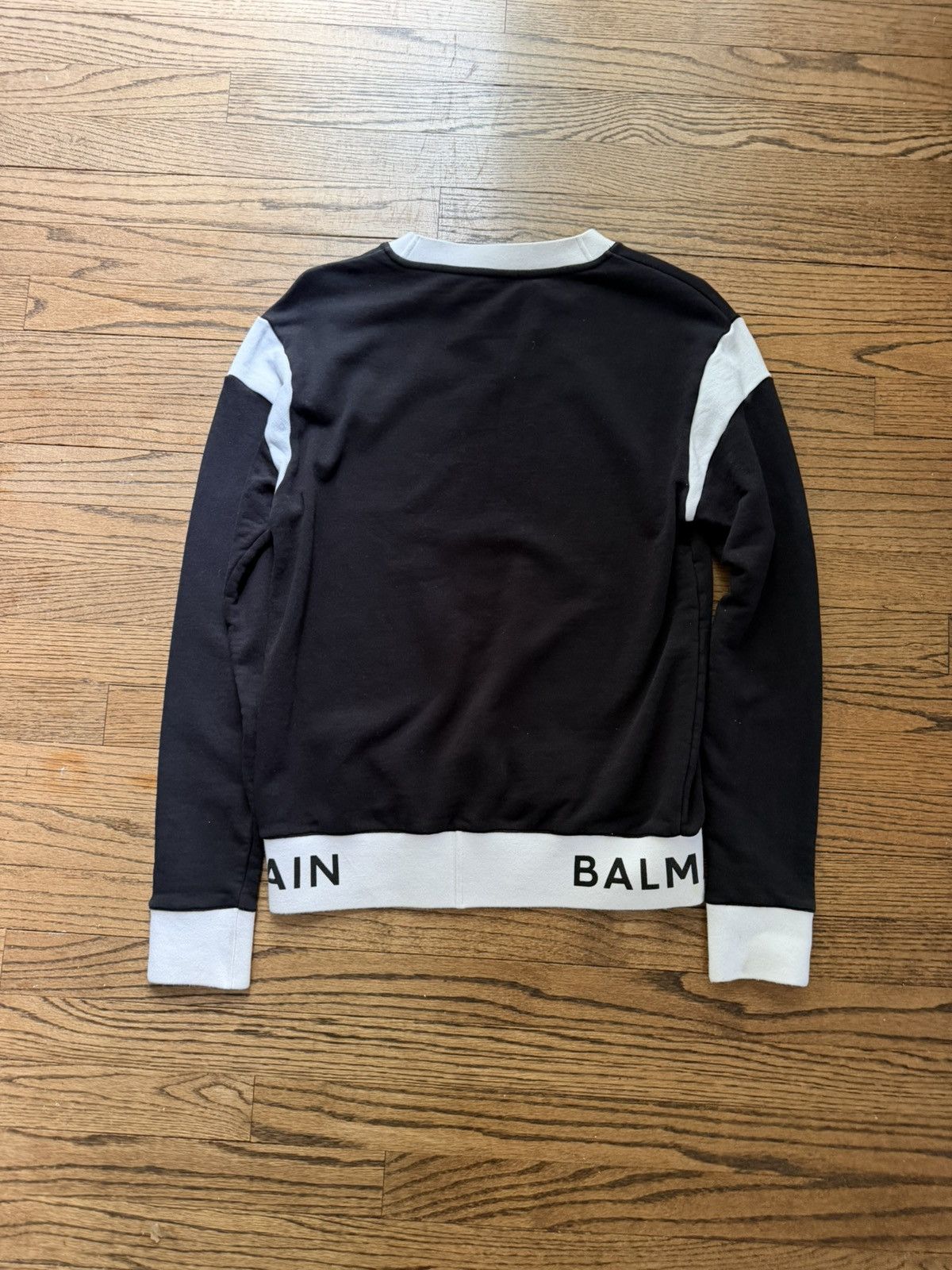 Balmain Balmain B&W Colorblock Sweatshirt Size US M / EU 48-50 / 2 - 2 Thumbnail