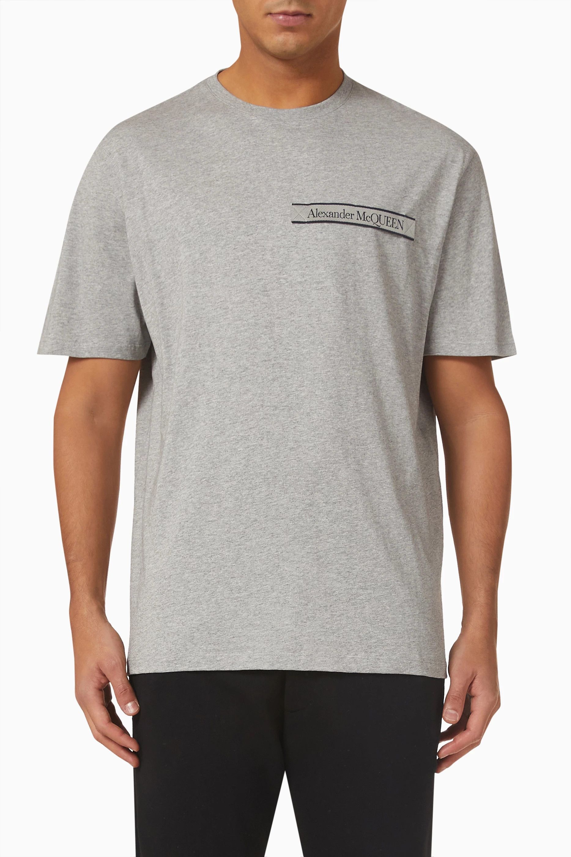 Alexander McQueen o1y1024 T-Shirt In Grey Size US M / EU 48-50 / 2 - 1 Thumbnail