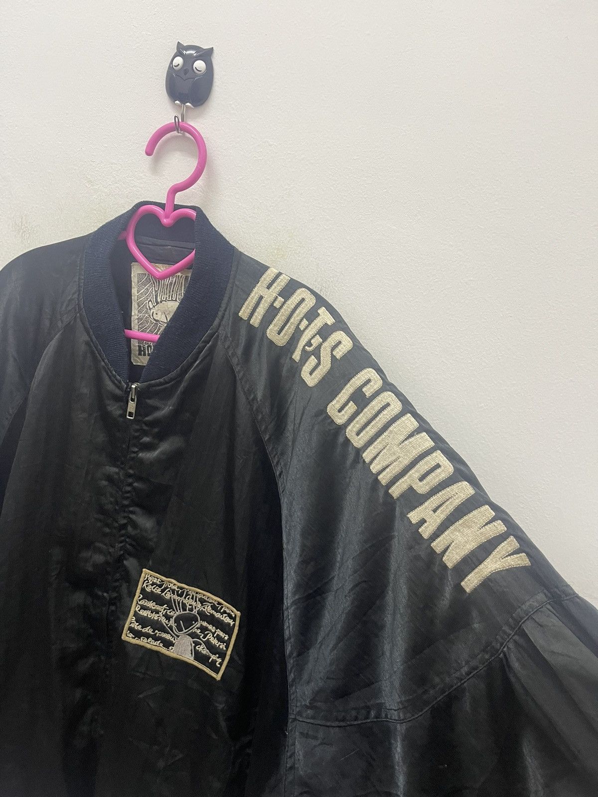 Japanese Brand Rare Vintage HOTS COMPANY Spell Out Embroidered Bomber Size US L / EU 52-54 / 3 - 6 Thumbnail
