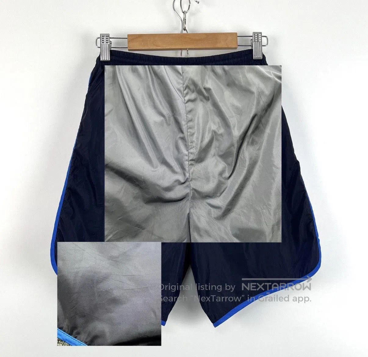 Gucci Blue Athletic Shorts with Striped Side Panels Size 28. Size US 28 / EU 44 - 5 Thumbnail