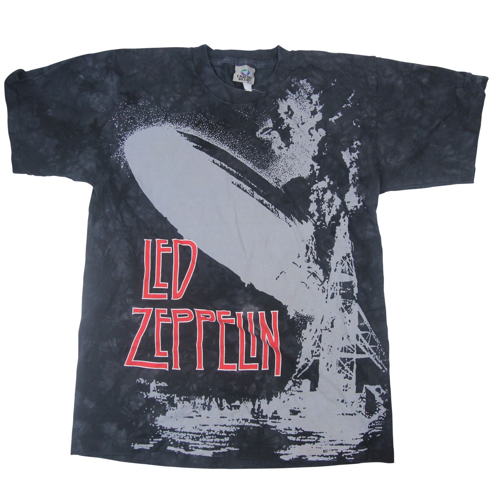 Vintage Liquid Blue Led Zepplin Graphic T Shirt