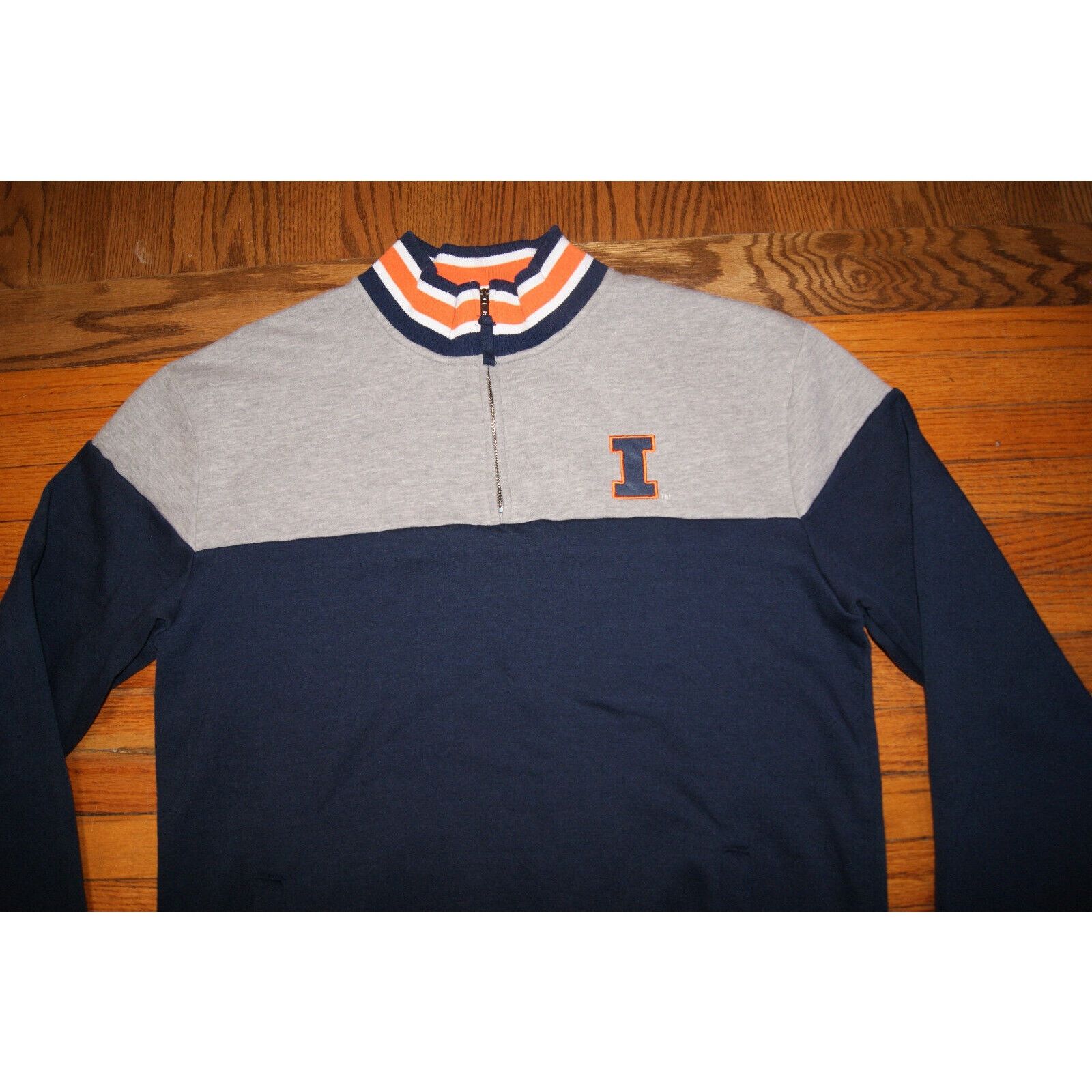 Colosseum Athletics ILLINOIS FIGHTING IILLINI Colosseum Men XL 1/4 Zip Embroider Size US XL / EU 56 / 4 - 1 Thumbnail