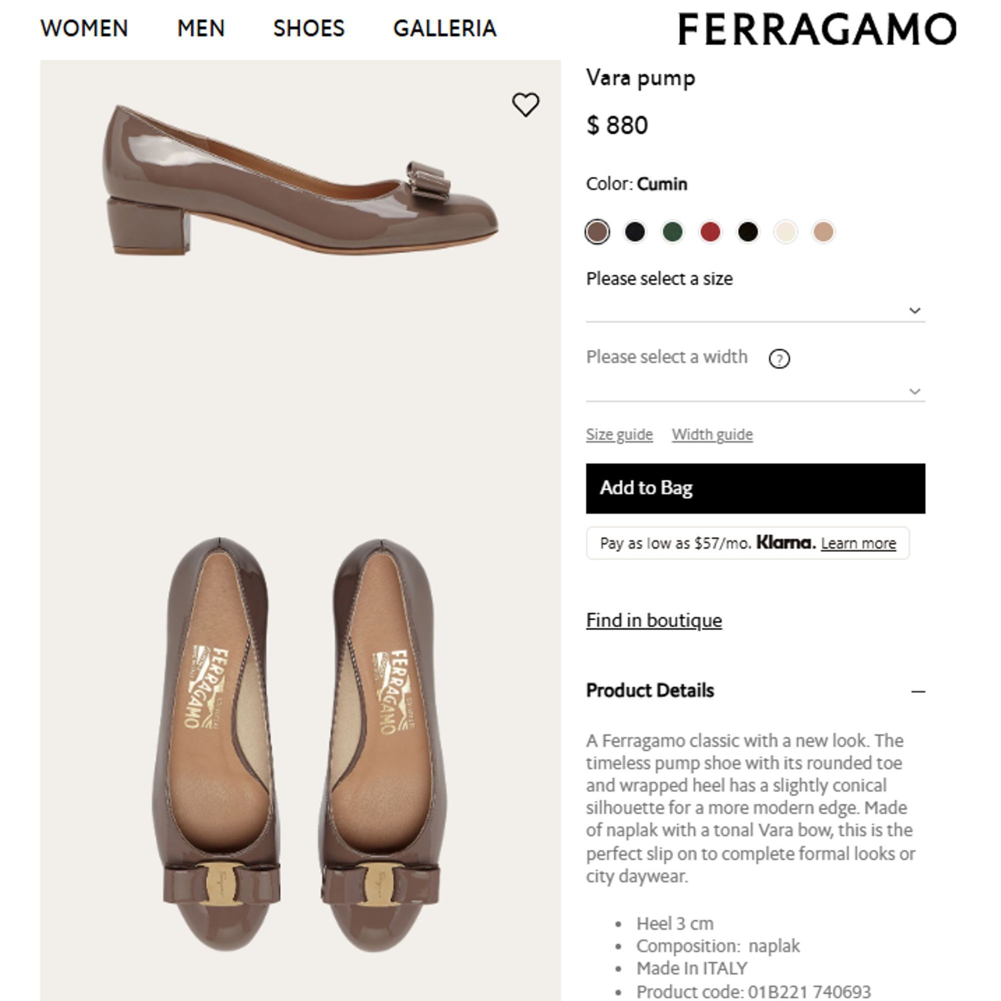 Salvatore Ferragamo Vintage Salvatore Ferragamo Bronze Vara Bow Pumps Womens 8.5 Size US 8.5 / IT 38.5 - 5 Thumbnail