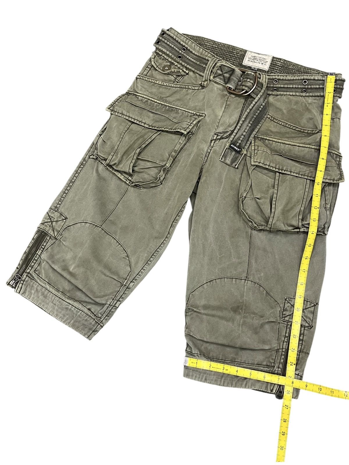 Avirex 🔥Vintage AVIREX Flight Garment Cargo Shorts - Size M (W30") Size US 30 / EU 46 - 21 Thumbnail