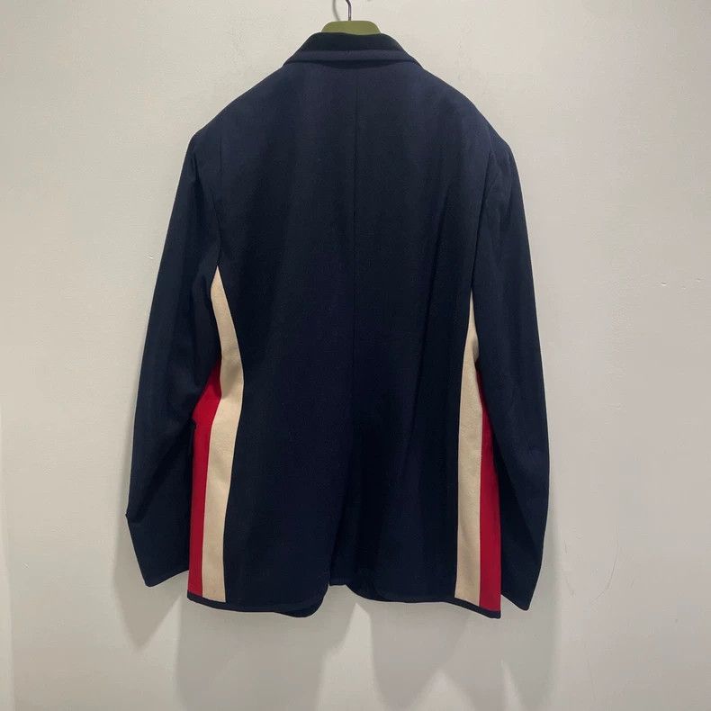 Gucci Gucci Navy blue logo striped suit 2501-Nextarrow Size 50R - 2 Thumbnail