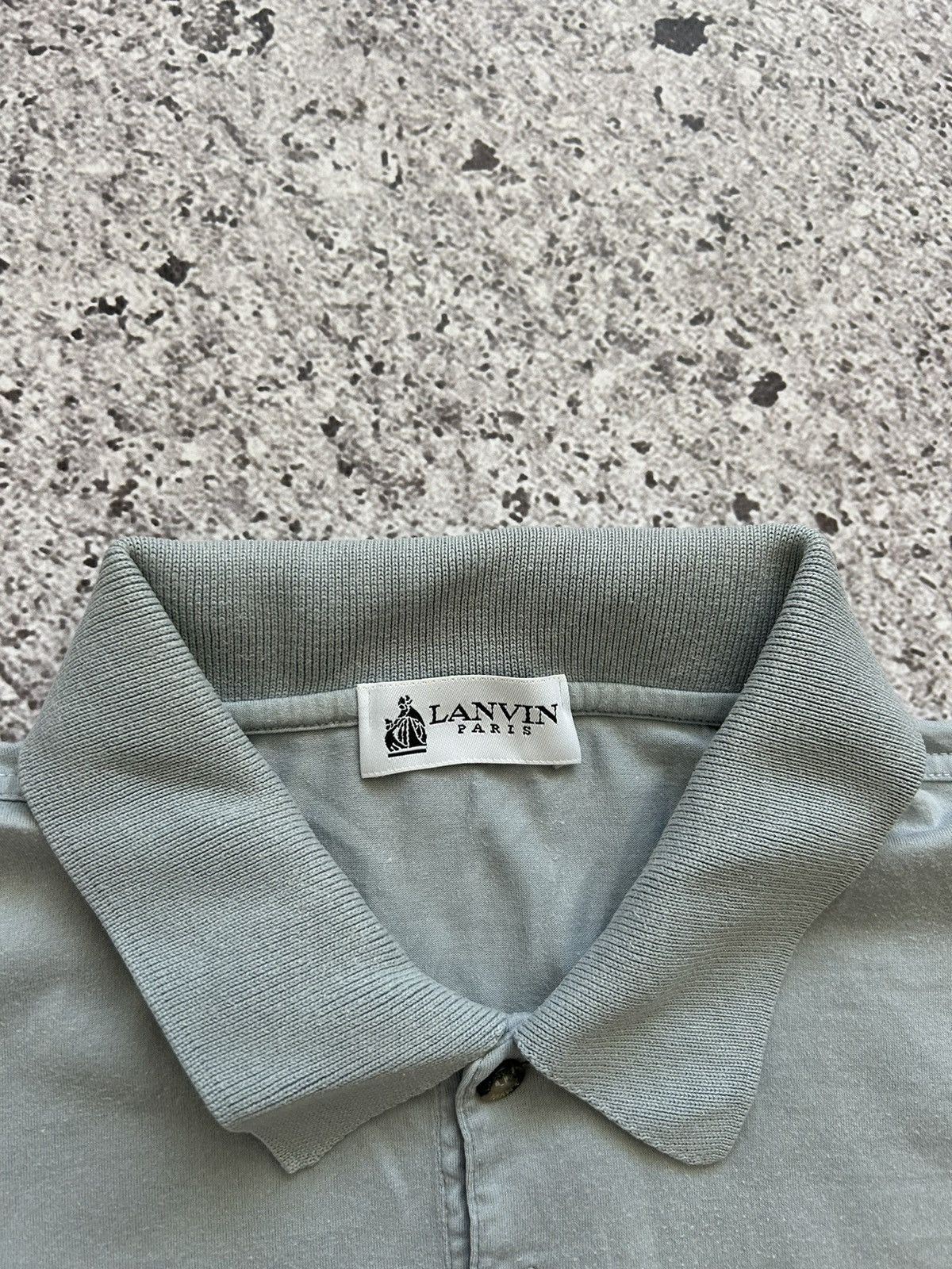 Designer × Lanvin Rare Luxury Lanvin Paris Retro Polo T-Shirt Size US XL / EU 56 / 4 - 6 Thumbnail