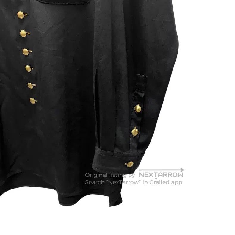 Yohji Yamamoto YOHJI YAMAMOTO Gold Buckle Triacetate Shirt Size US L / EU 52-54 / 3 - 4 Thumbnail