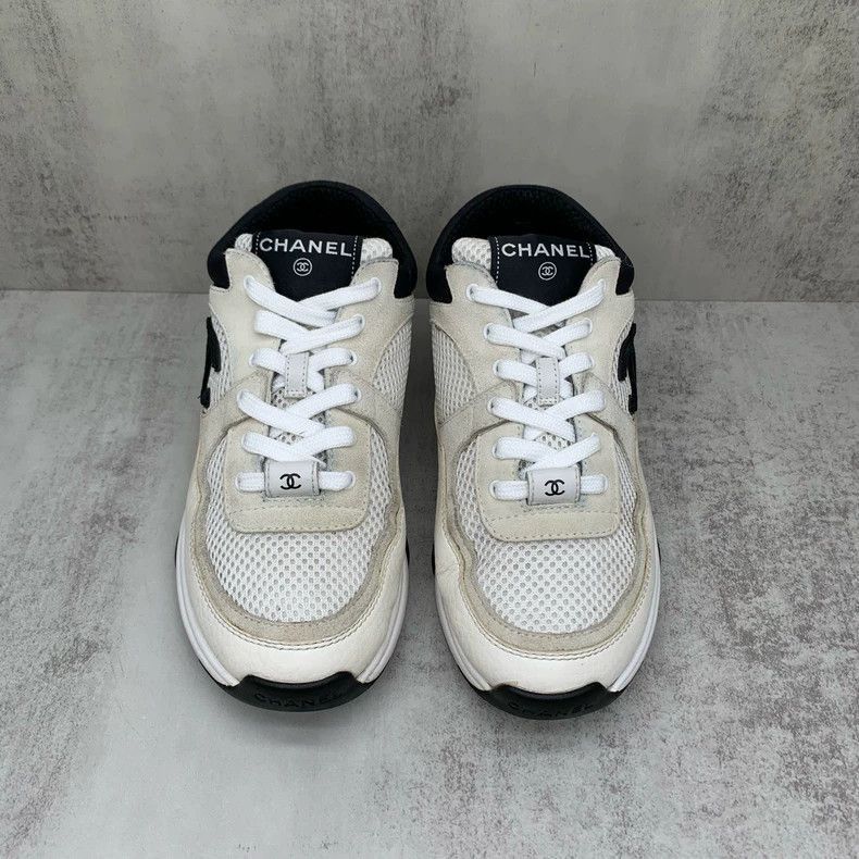 Chanel Chanel Black and White Panda Sneakers Size 37 -2505 Size US 7 / IT 37 - 4 Thumbnail