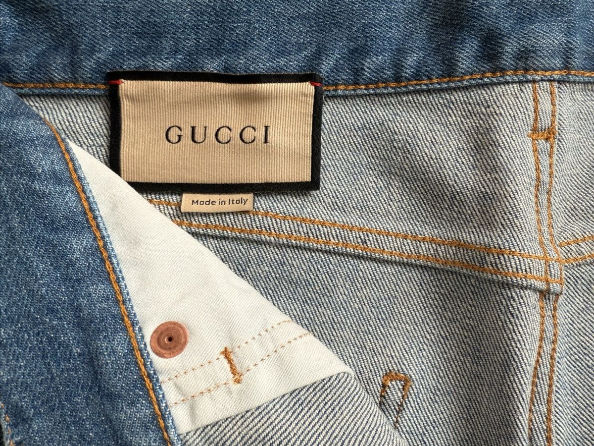Gucci Gucci - Slim Fit Denim Jeans – Light Wash (Made in Italy) Size US 30 / EU 46 - 4 Thumbnail