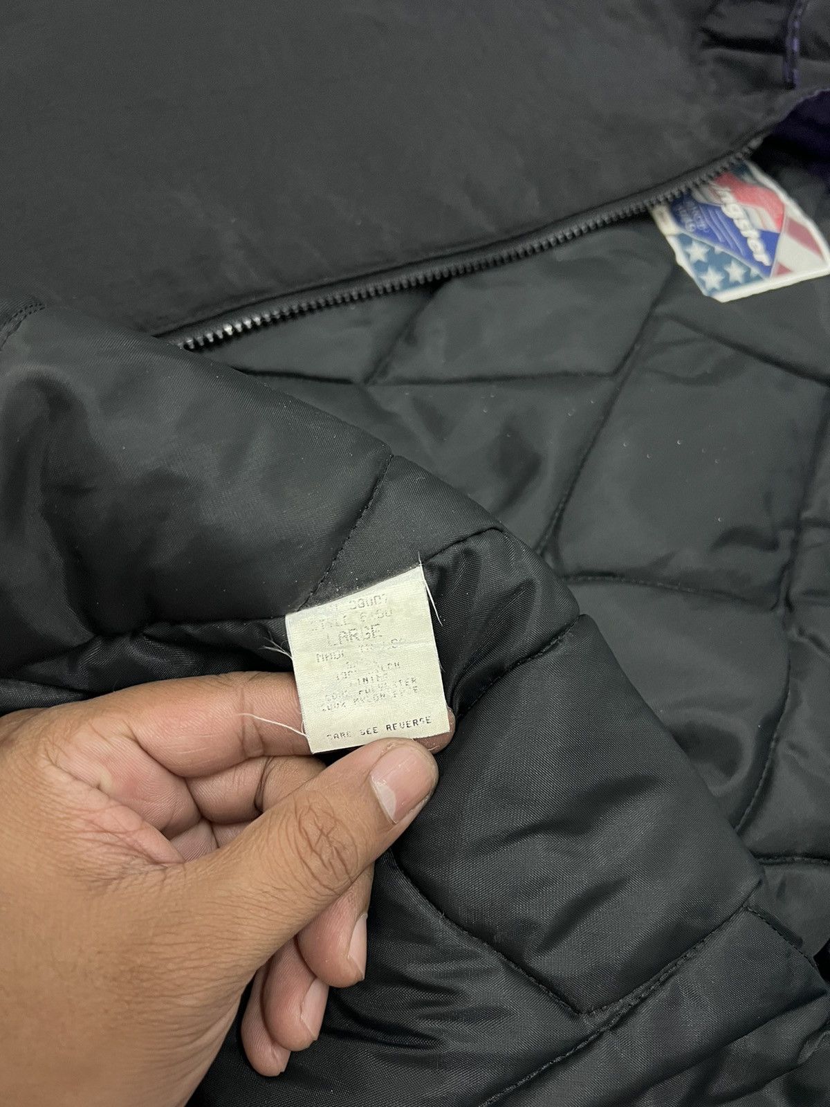 NBA × Vintage Vintage 90s NBA Charlotte Hornets Swingster Jacket Size US L / EU 52-54 / 3 - 11 Thumbnail
