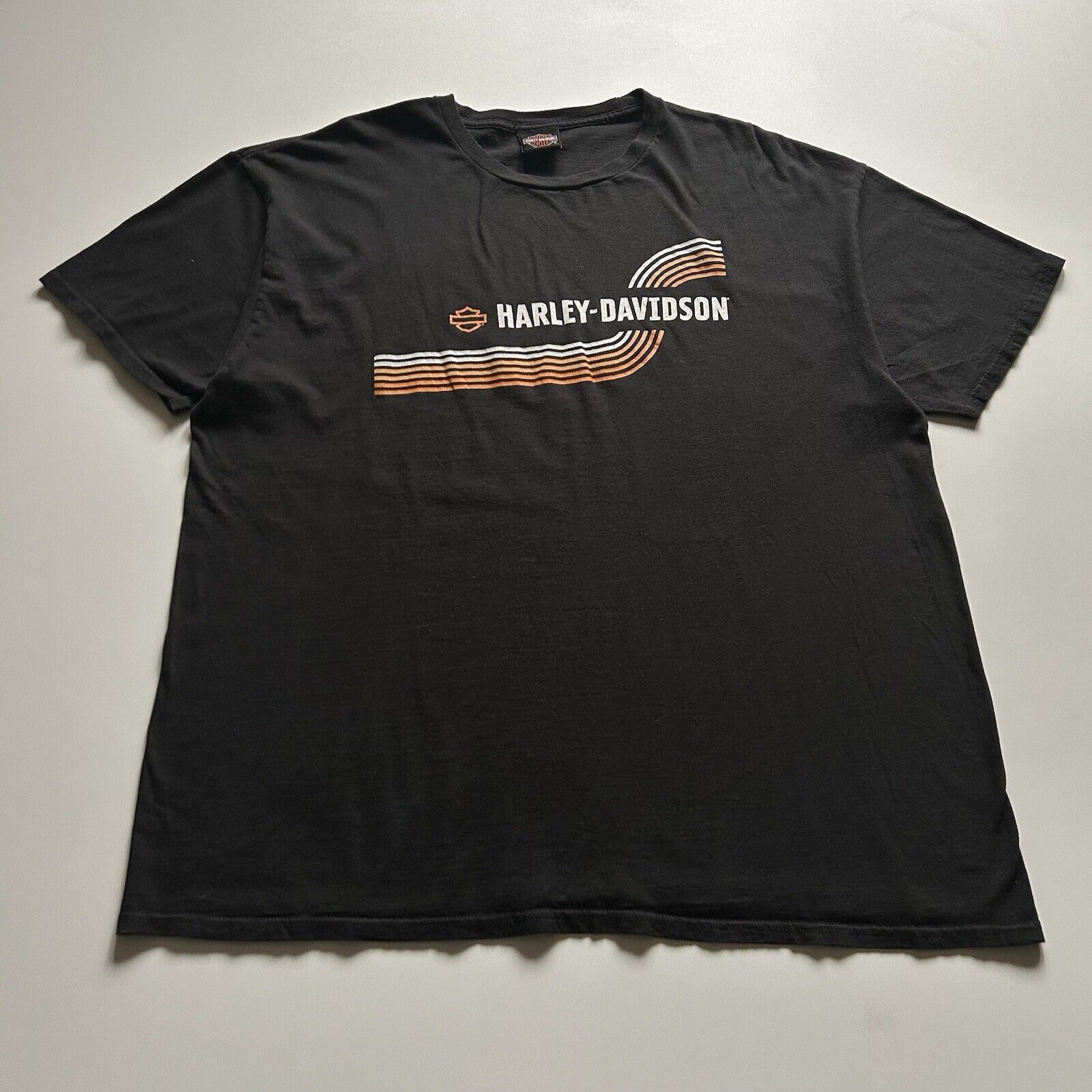 Harley Davidson Vintage Y2K Harley Davidson T Shirt 2XL Faded Black Rare Size US XXL / EU 58 / 5 - 3 Thumbnail