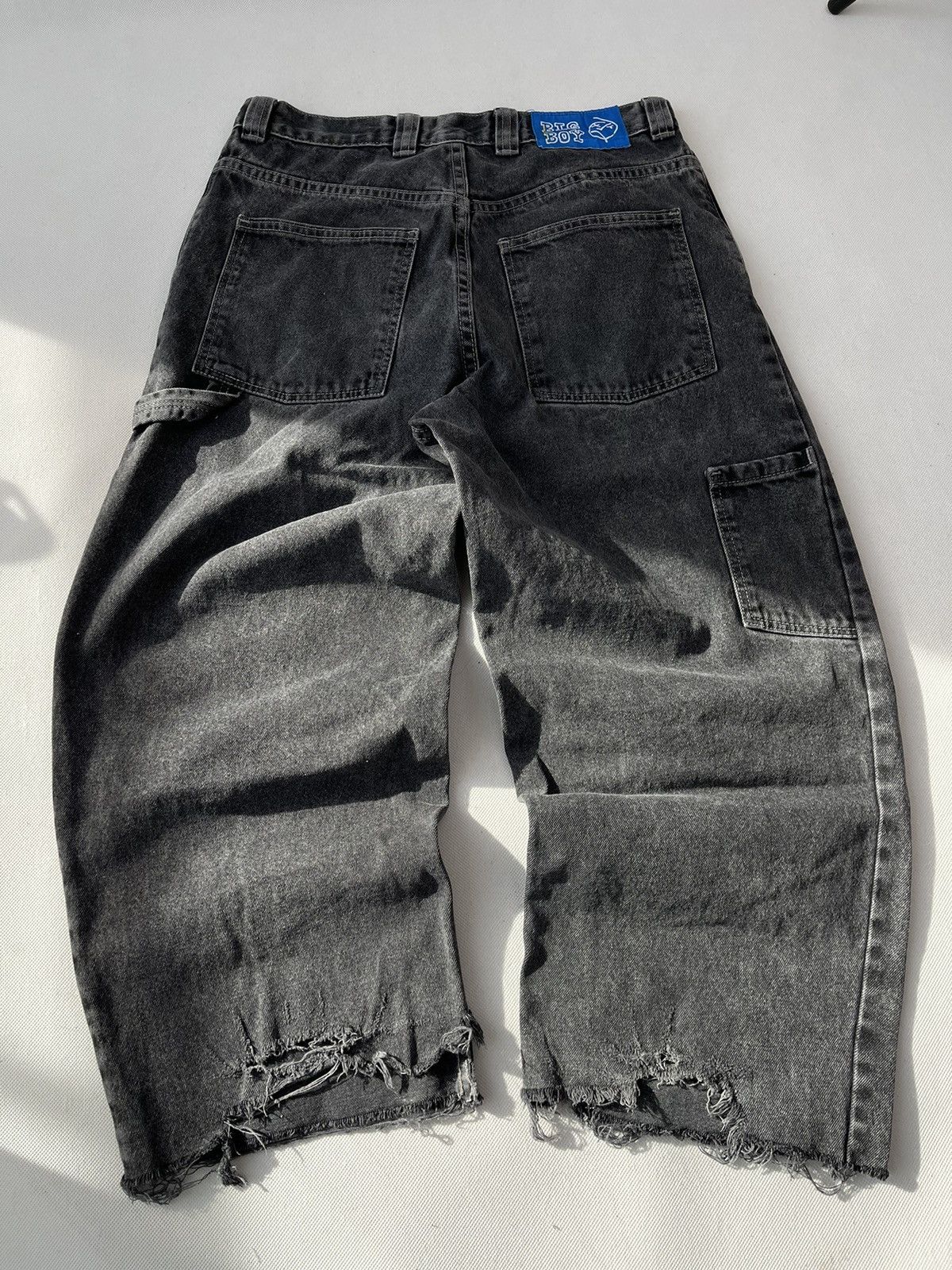 Rare Polar Big Boy Work Pants Washed Black Baggy Jnco Style