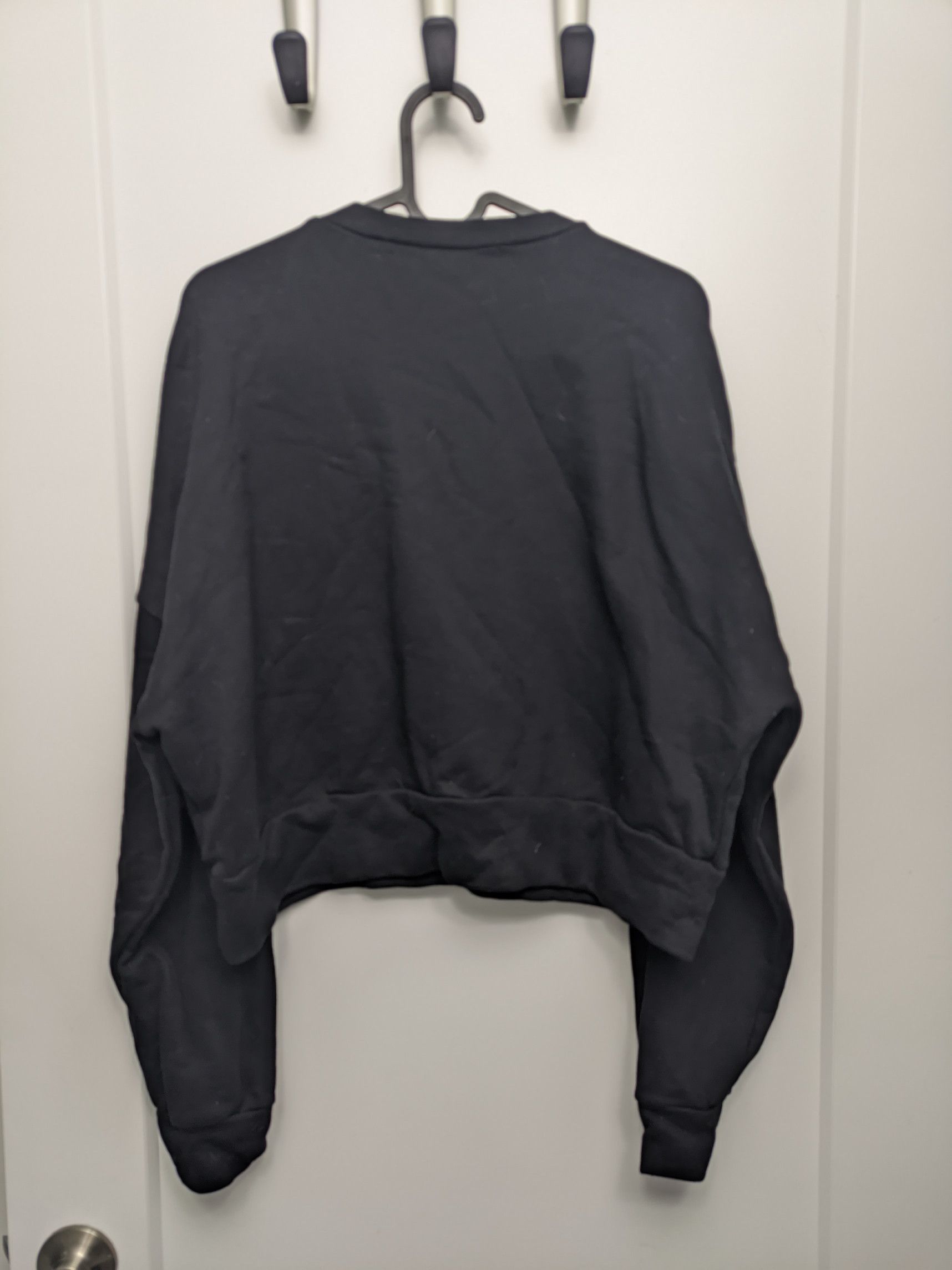 Limi Feu SS20 Drop-Shoulder Cropped Sweatshirt Size L / US 10 / IT 46 - 2 Thumbnail