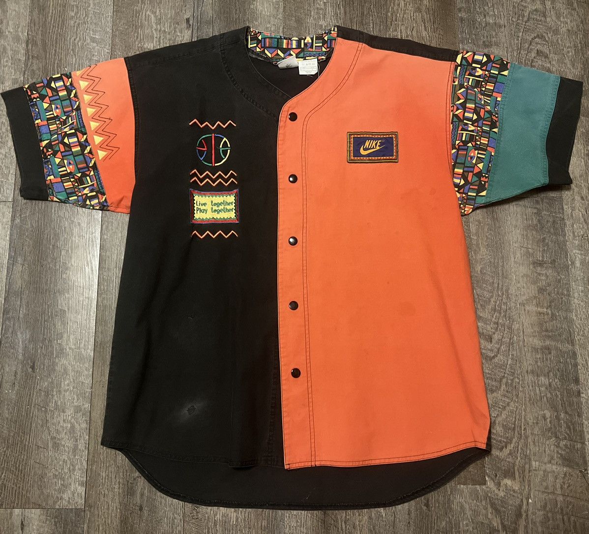 Vintage Vintage Nike Urban Jungle Spike Lee Baseball Jersey size L Size US L / EU 52-54 / 3 - 1 Thumbnail