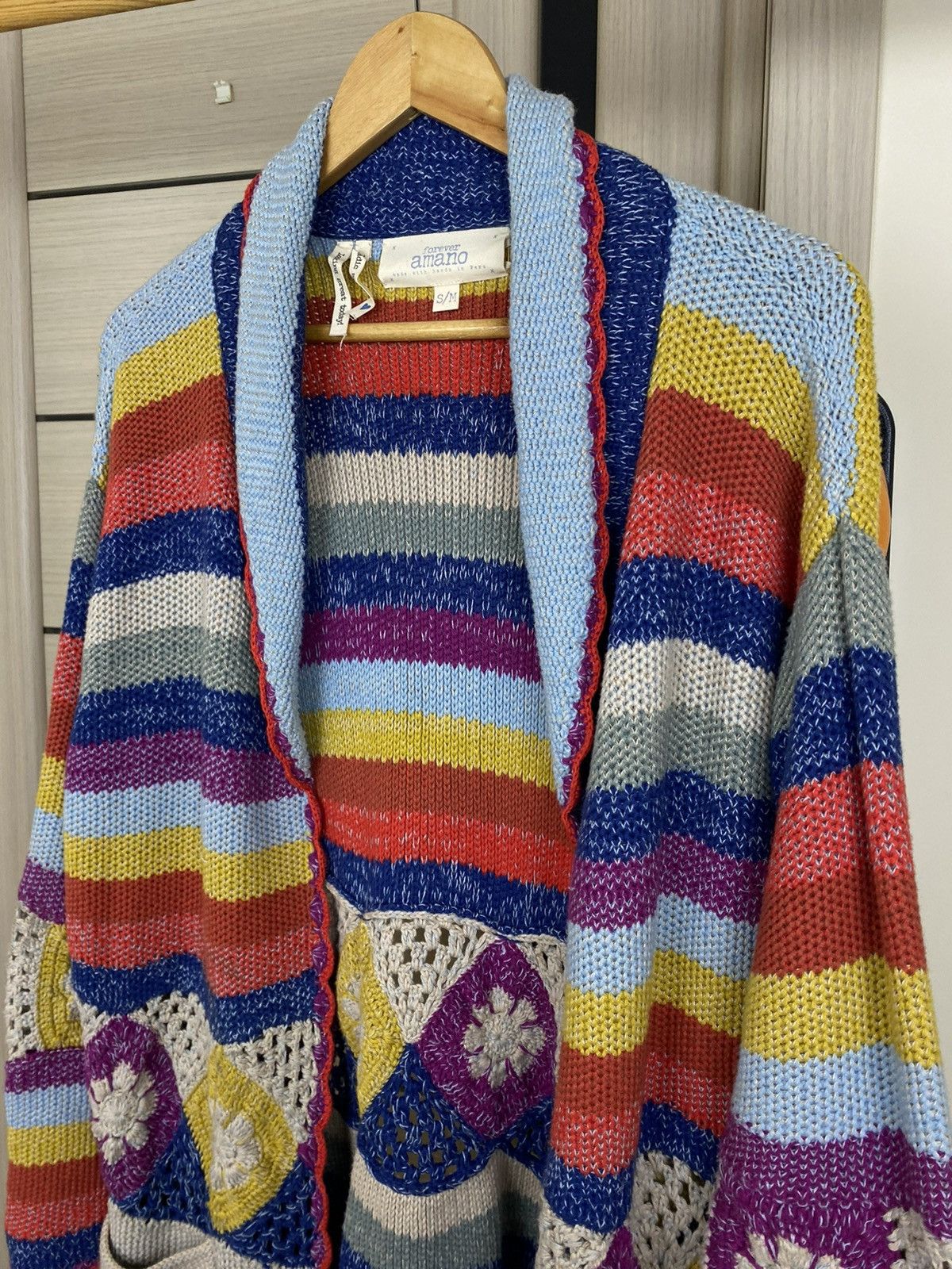 Other Amano Jude Multicoloured flowers Chunky Cardigan sweater Size M / US 6-8 / IT 42-44 - 6 Thumbnail
