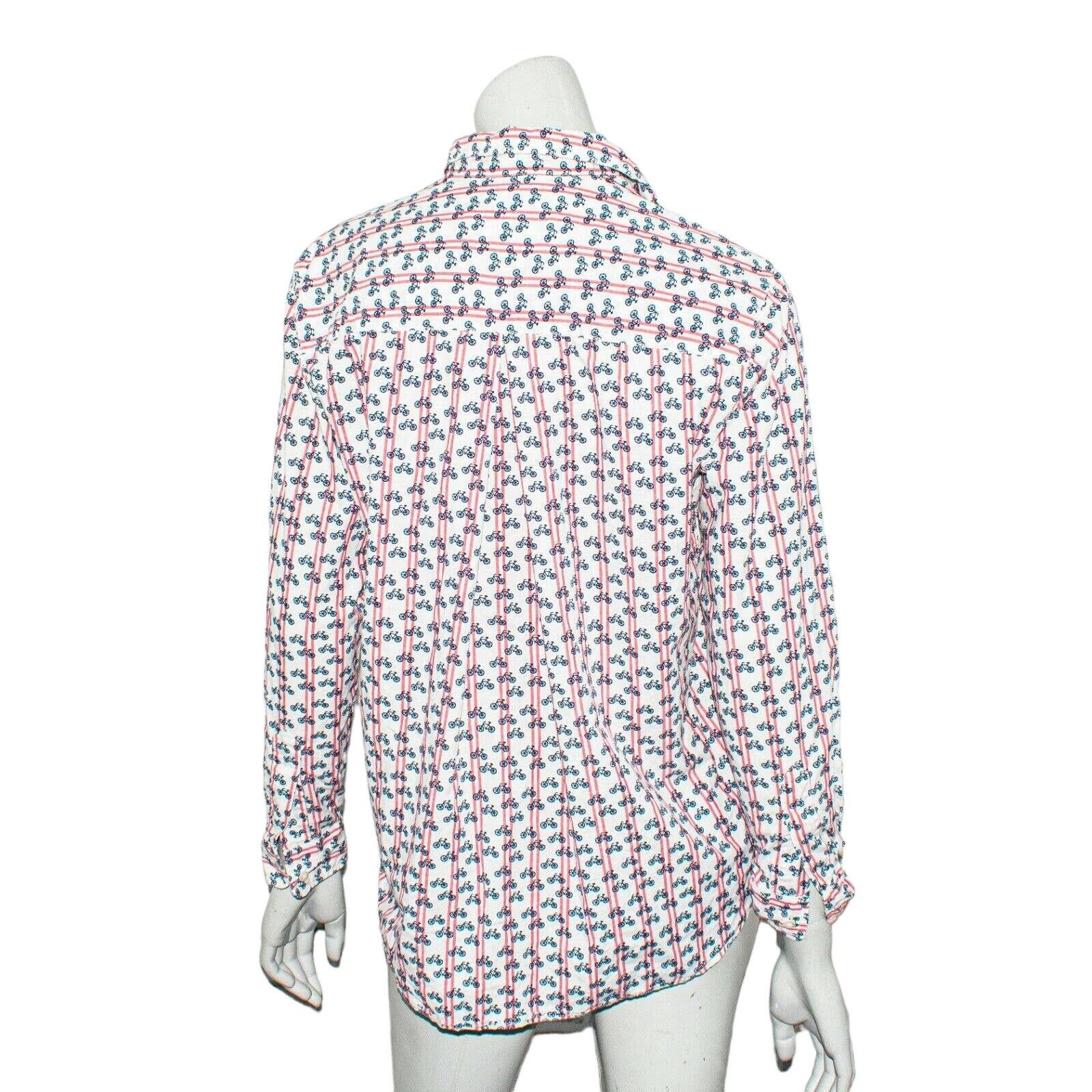 Anthropologie GRAYSON The HERO Bicycles Print Button up Shirt Size M / US 6-8 / IT 42-44 - 6 Thumbnail