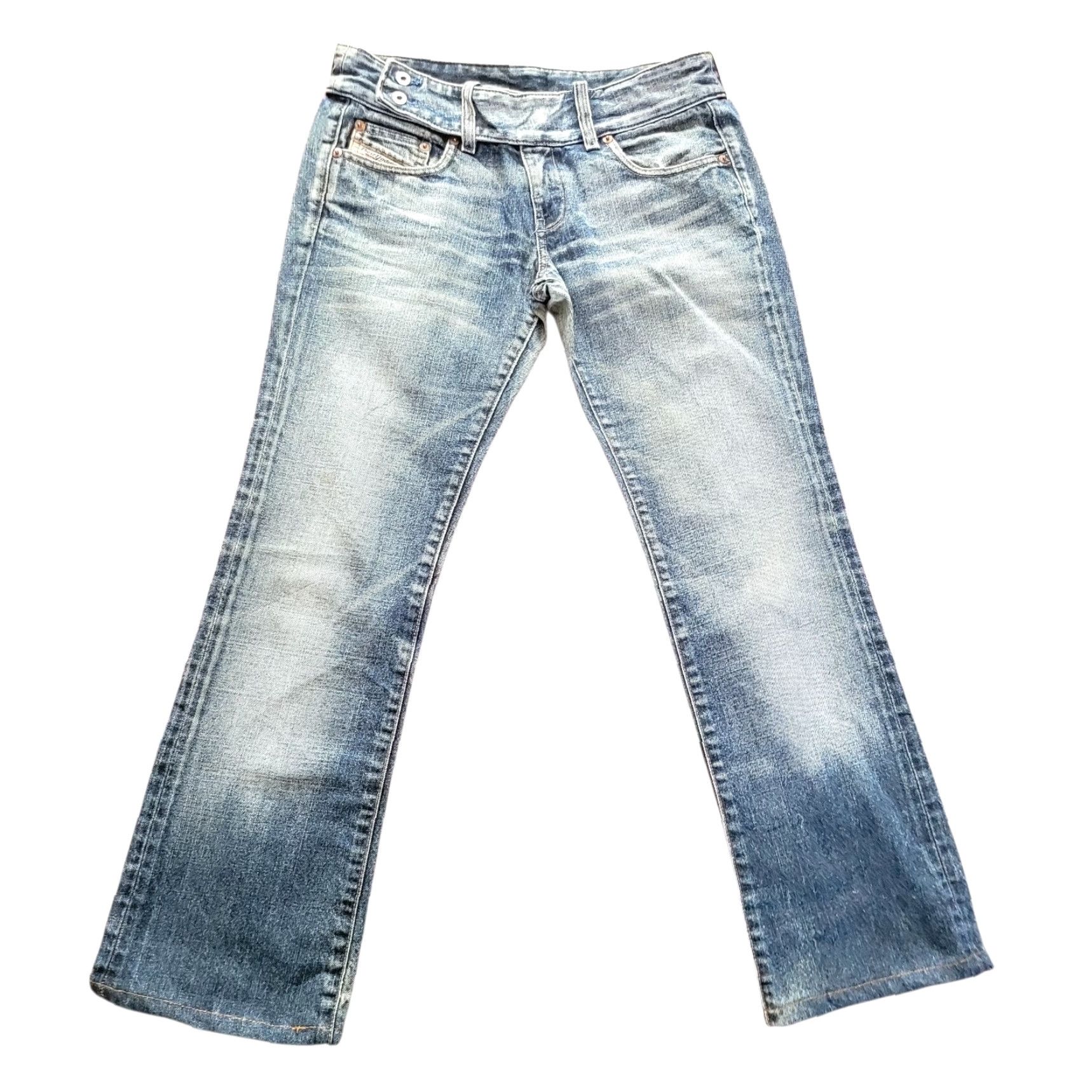 Diesel Diesel Cherone L.34 Women’s Jeans – W28 L28 – Bootcut – Made in Italy – Vintage Blue Denim Jeans Size 28" / US 6 / IT 42 - 7 Thumbnail
