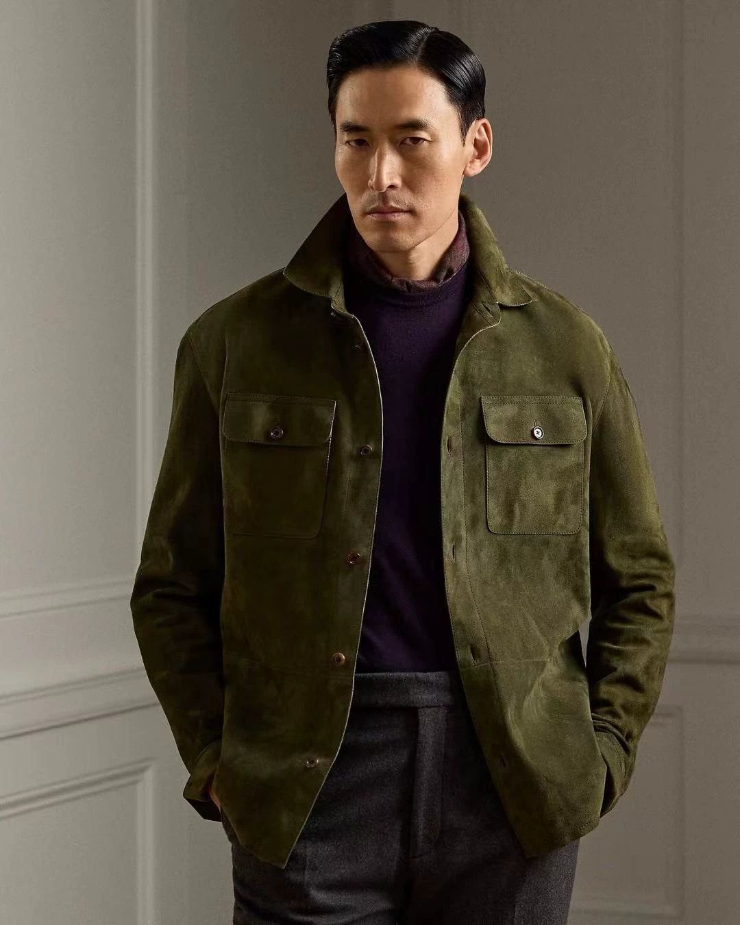 Polo Ralph Lauren Ralph Lauren Purple Label Italian Lambskin Jacket Size US M / EU 48-50 / 2 - 2 Thumbnail