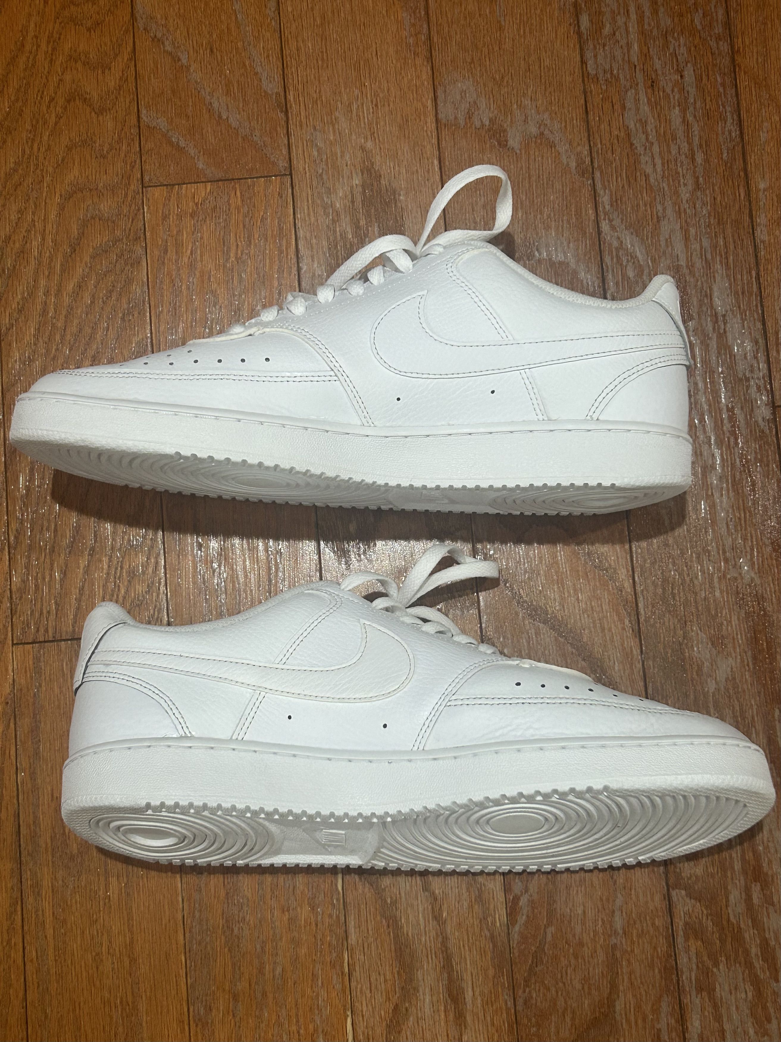 Nike Nike Court Vision Low Triple White Size US 11.5 / EU 44-45 - 2 Thumbnail