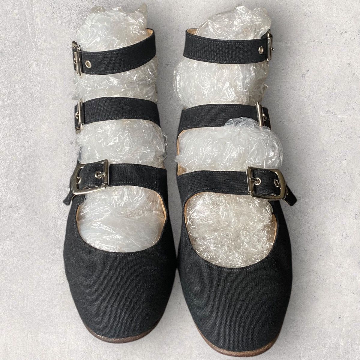 Vivienne Westwood Archive Black Canvas Roman 3 Strap Size US 8 / EU 41 - 3 Thumbnail
