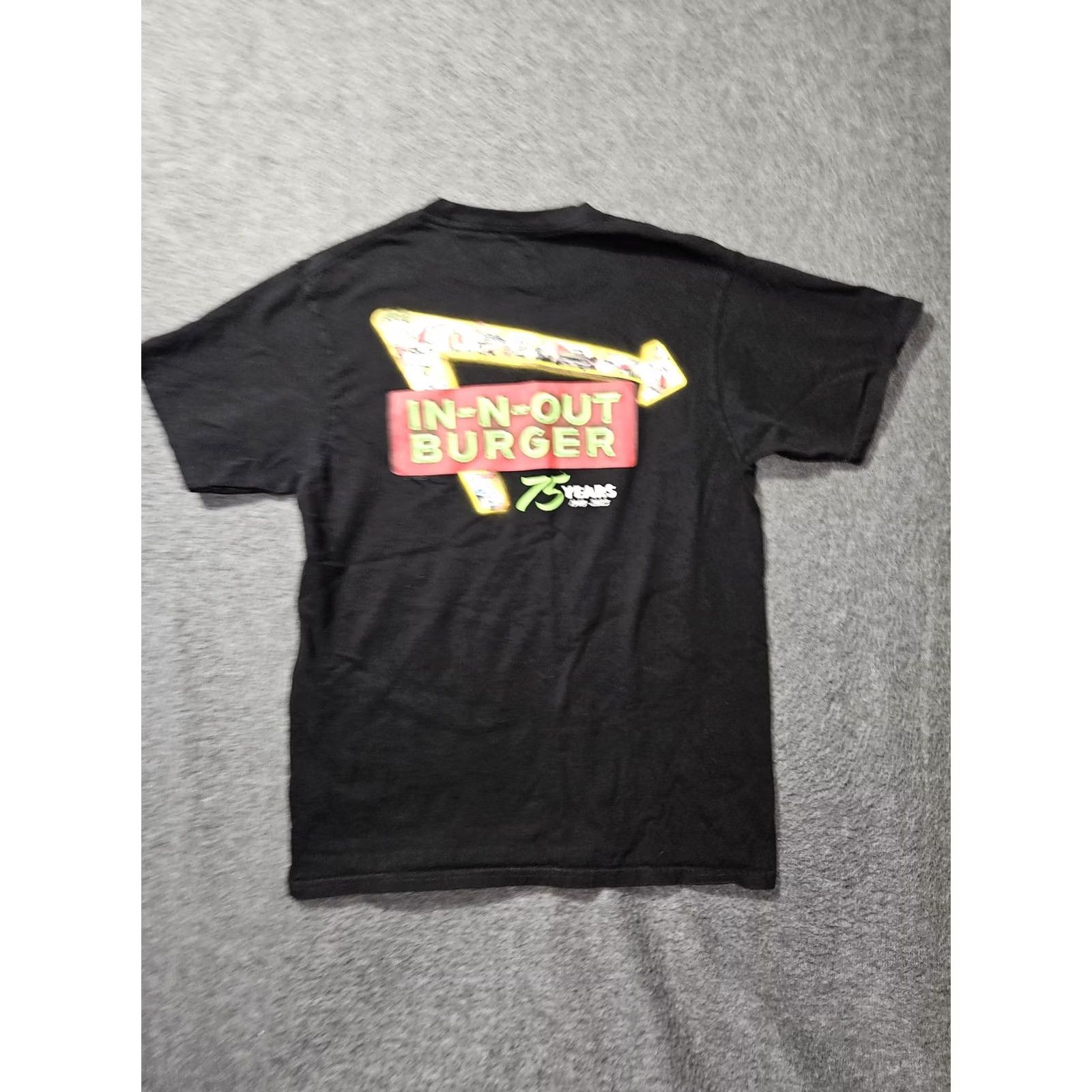 Logo 7 In-N-Out Burger Shirt Mens M Black 75th Anniversary 1948-2023 Logo Tee USA Size US M / EU 48-50 / 2 - 6 Thumbnail