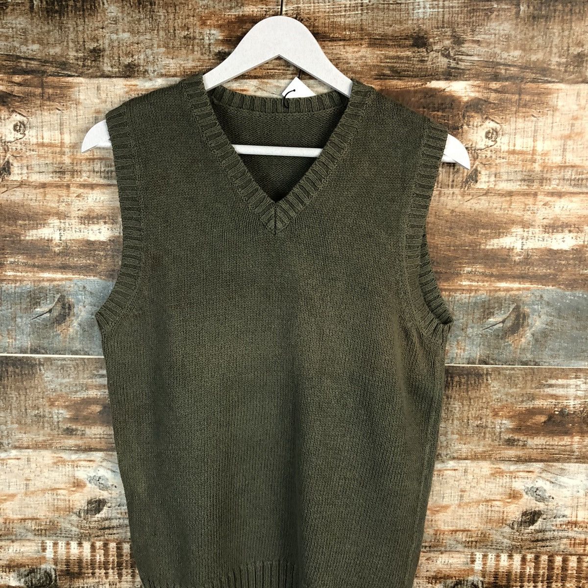 Homespun Knitwear Japanese Brand Green Vest Knitwear sleeveless vintage #A1678 Size US S / EU 44-46 / 1 - 5 Thumbnail