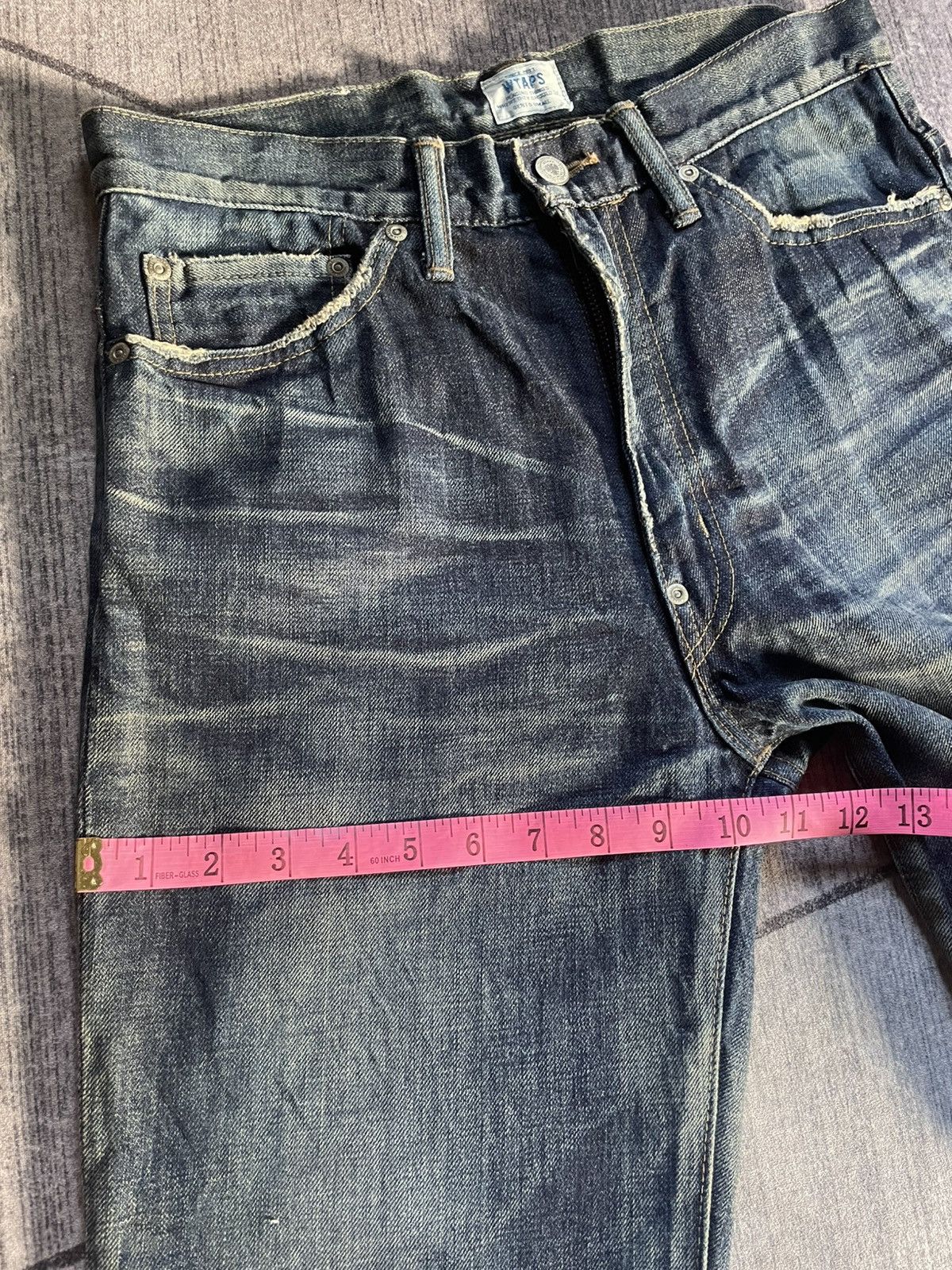 Wtaps FW13 WTAPS LIFIST Thrashed Denim Pants Size US 31 - 17 Thumbnail