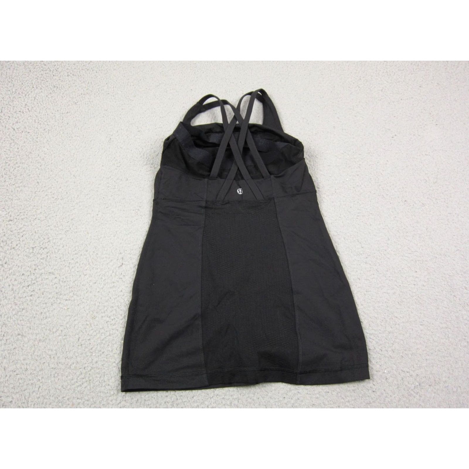 Lululemon Lululemon Shirt Womens 6 Black Energy Double Criss Cross Tank Top Yoga Athletic Size M / US 6-8 / IT 42-44 - 3 Thumbnail