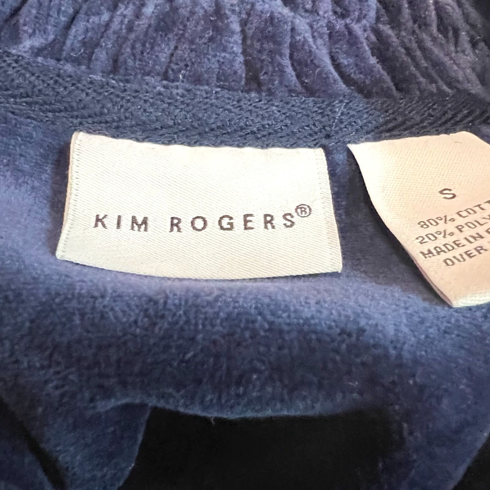 Vintage VINTAGE Kim Rogers Fleece Sweatshirt Jacket Womens Size S Blue Full Zip Pockets Activewear Size S / US 4 / IT 40 - 5 Thumbnail
