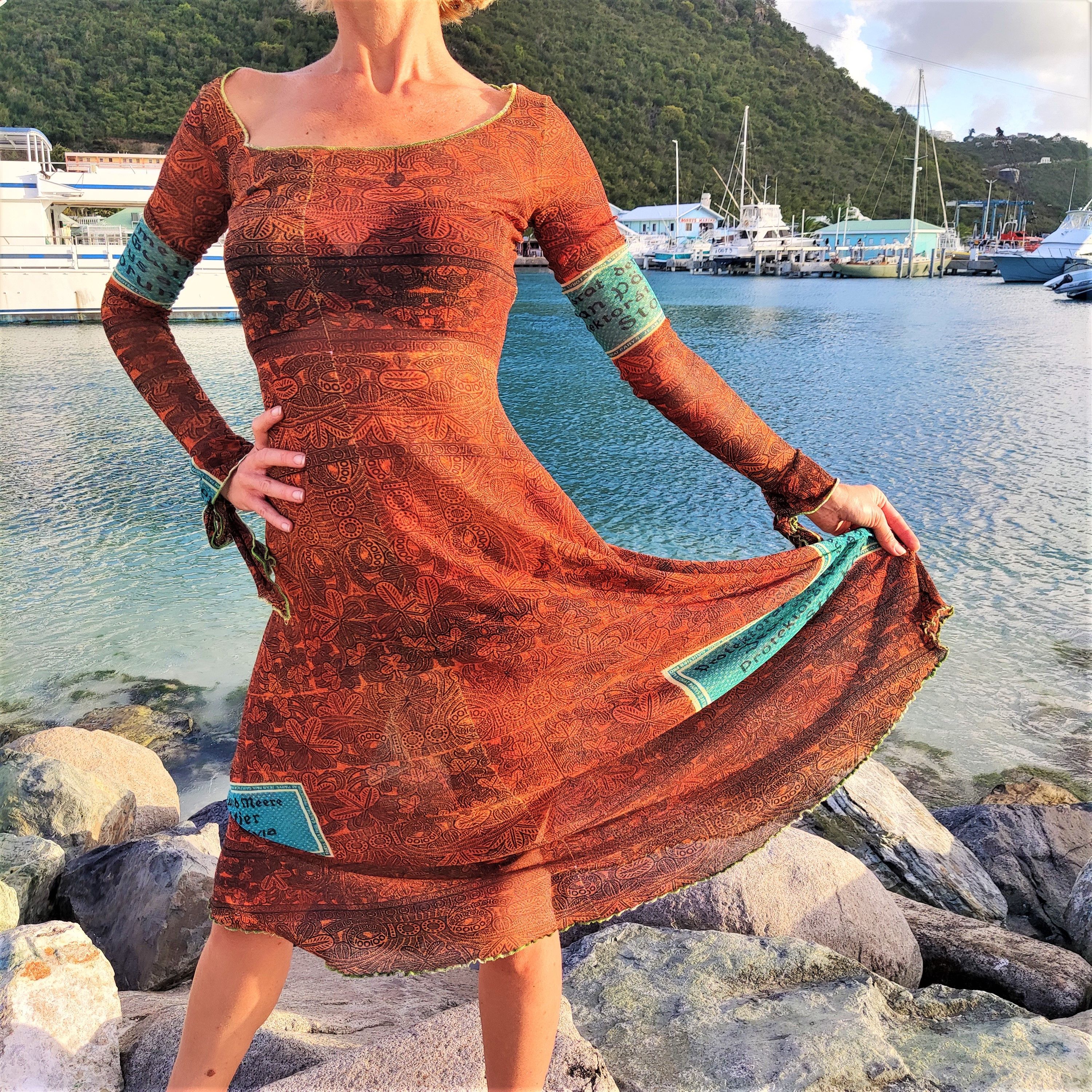Jean Paul Gaultier Jean Paul Gaultier Tatouages Mesh Tattoo Runway Dress Size M / US 6-8 / IT 42-44 - 4 Thumbnail