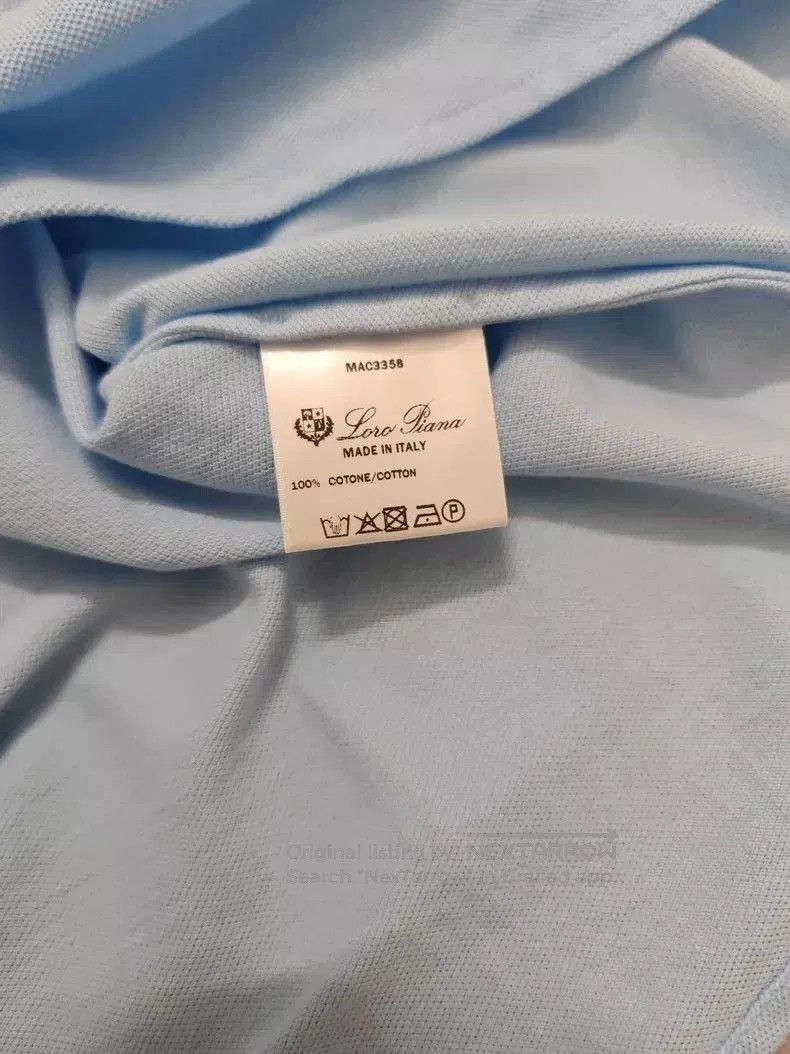 Loro Piana Loro Piana Men's Light Blue Short Sleeve Polo. Size US S / EU 44-46 / 1 - 4 Thumbnail