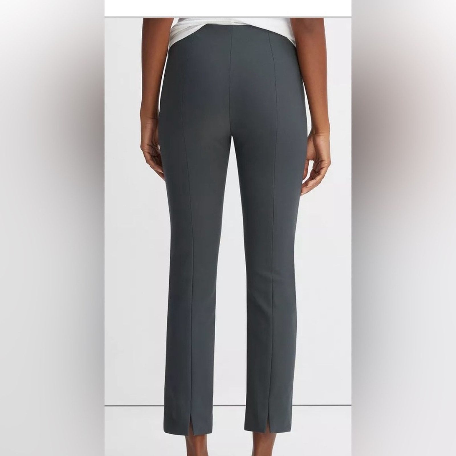 Vince Vince Dark Grey ponte knit front seam Ankle Pants, size XL Size 40" / US 18 - 1 Thumbnail
