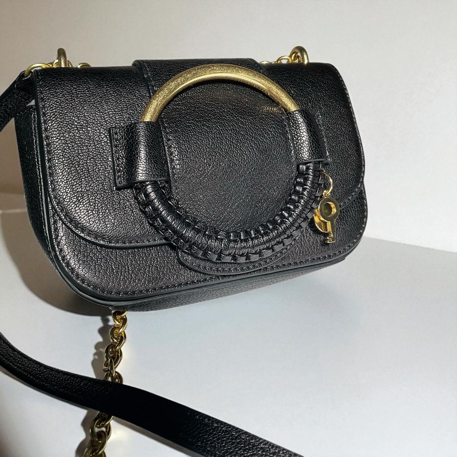 See by Chloé Hana Black Leather Crossbody Bag
