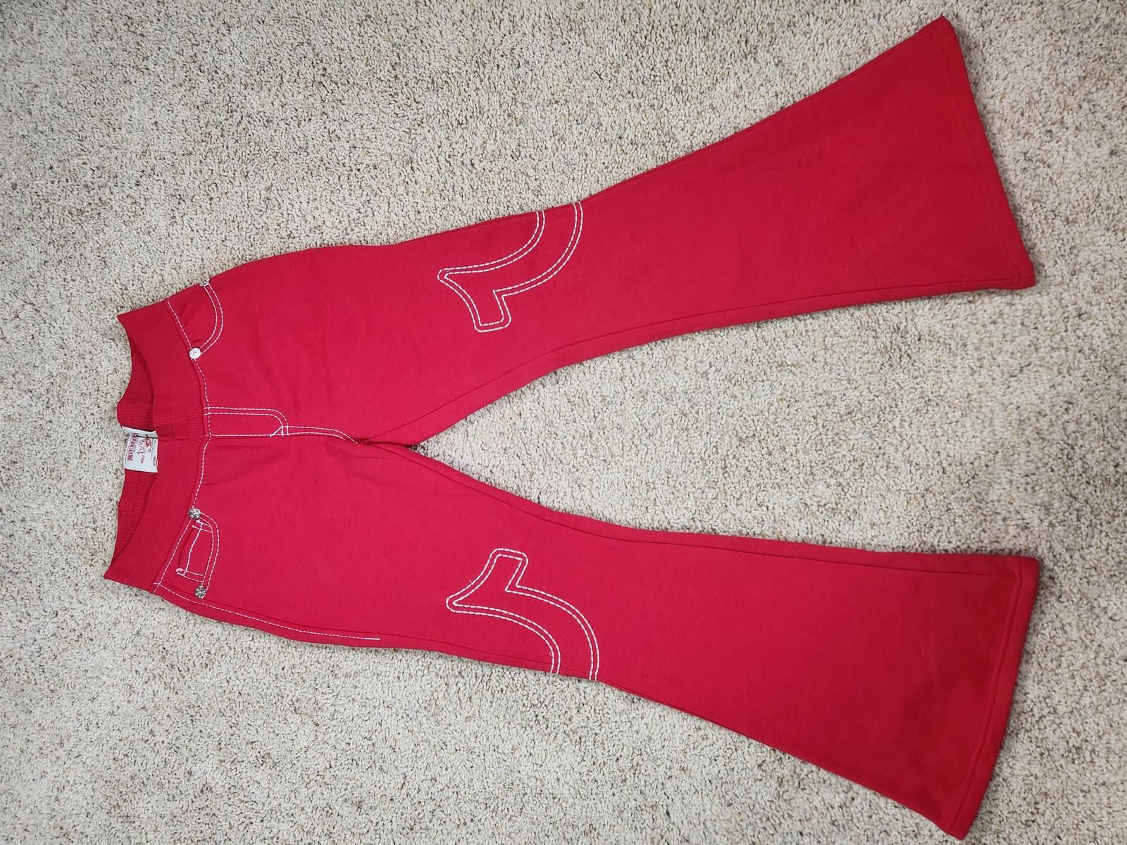 True Religion NEW True Religion Pull-On Flare Jeans Red Anniversary Small Size 28" / US 6 / IT 42 - 3 Thumbnail