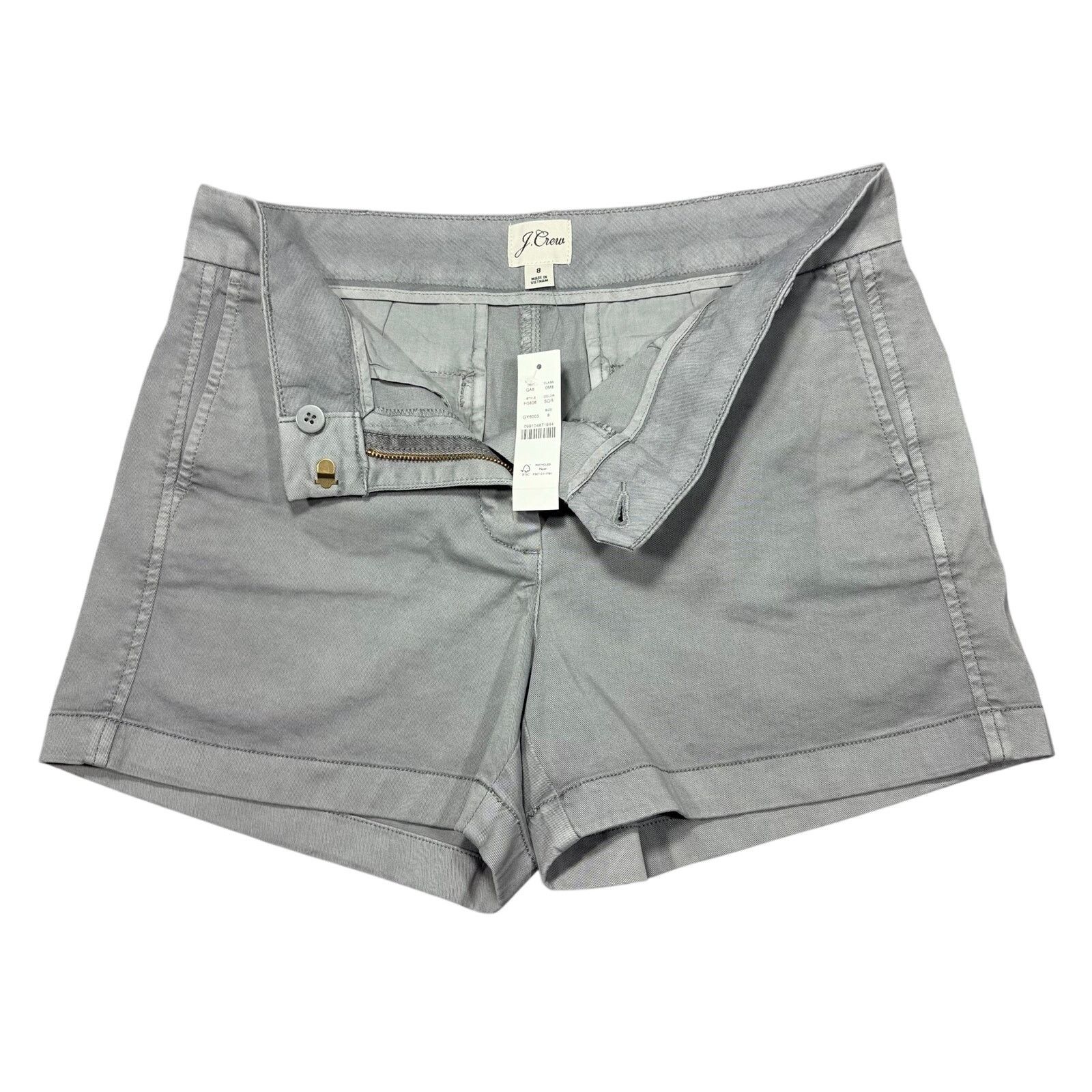 J.Crew New J. Crew Chino Shorts Women's 8 Gray Size 30" / US 8 / IT 44 - 3 Thumbnail