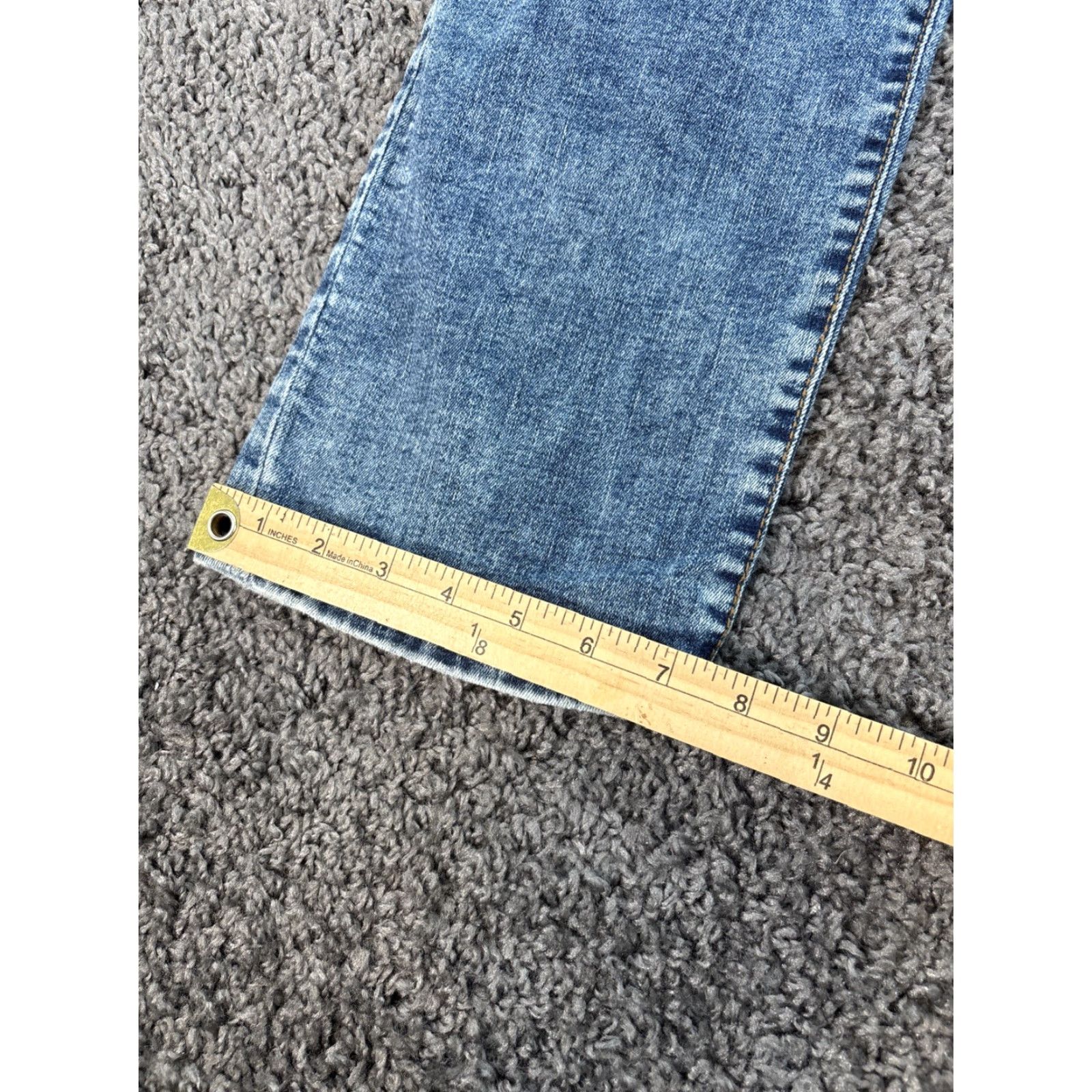 Vintage KUT from the Kloth Catherine Boyfriend Jeans Size 14 Blue Mid Rise 31in Inseam Regular 5-Pocket Denim Stretch Woman Size 36" / US 14 / IT 50 - 3 Thumbnail